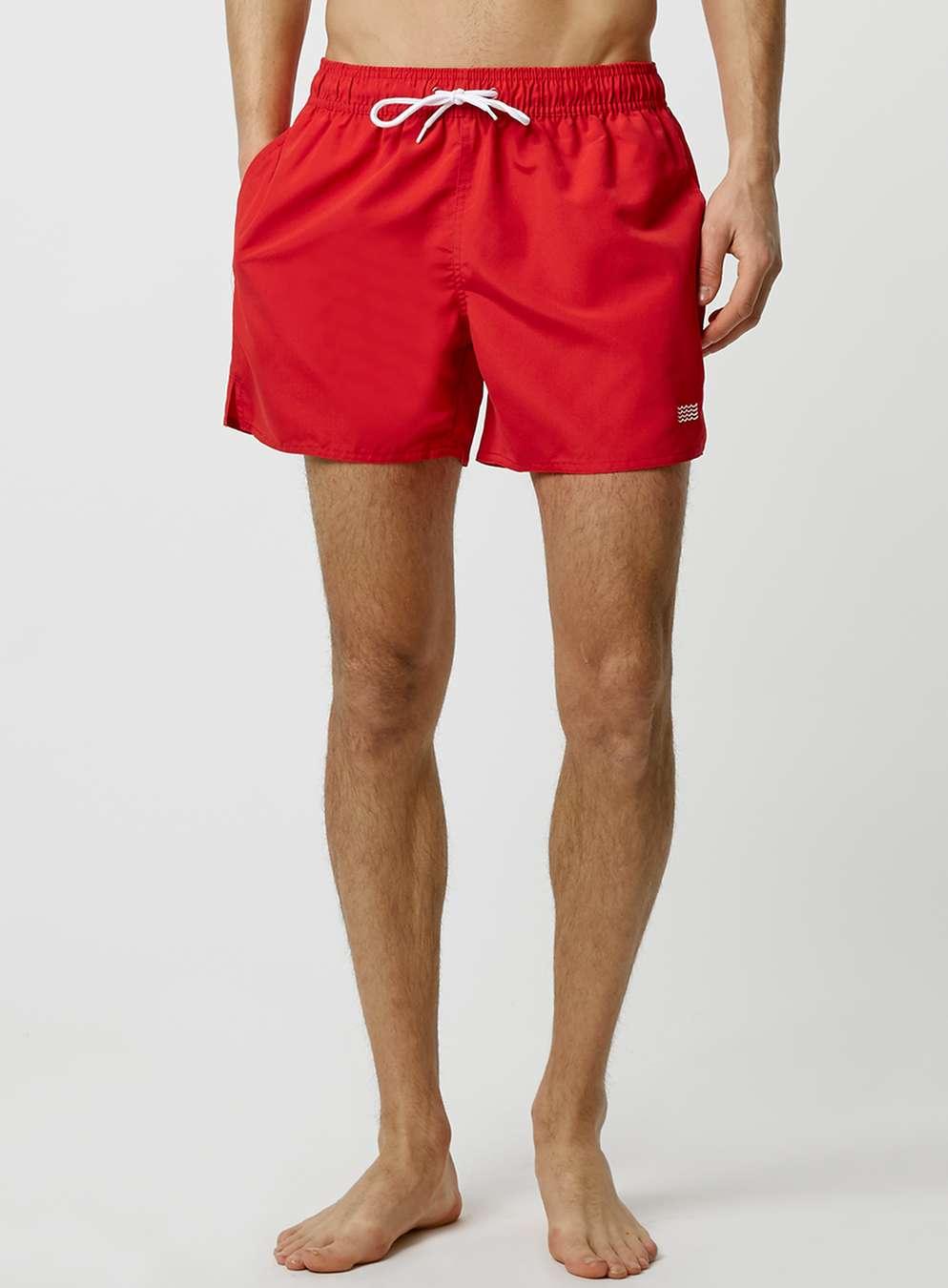 TOPMAN Red Swim Shorts for Men - Lyst