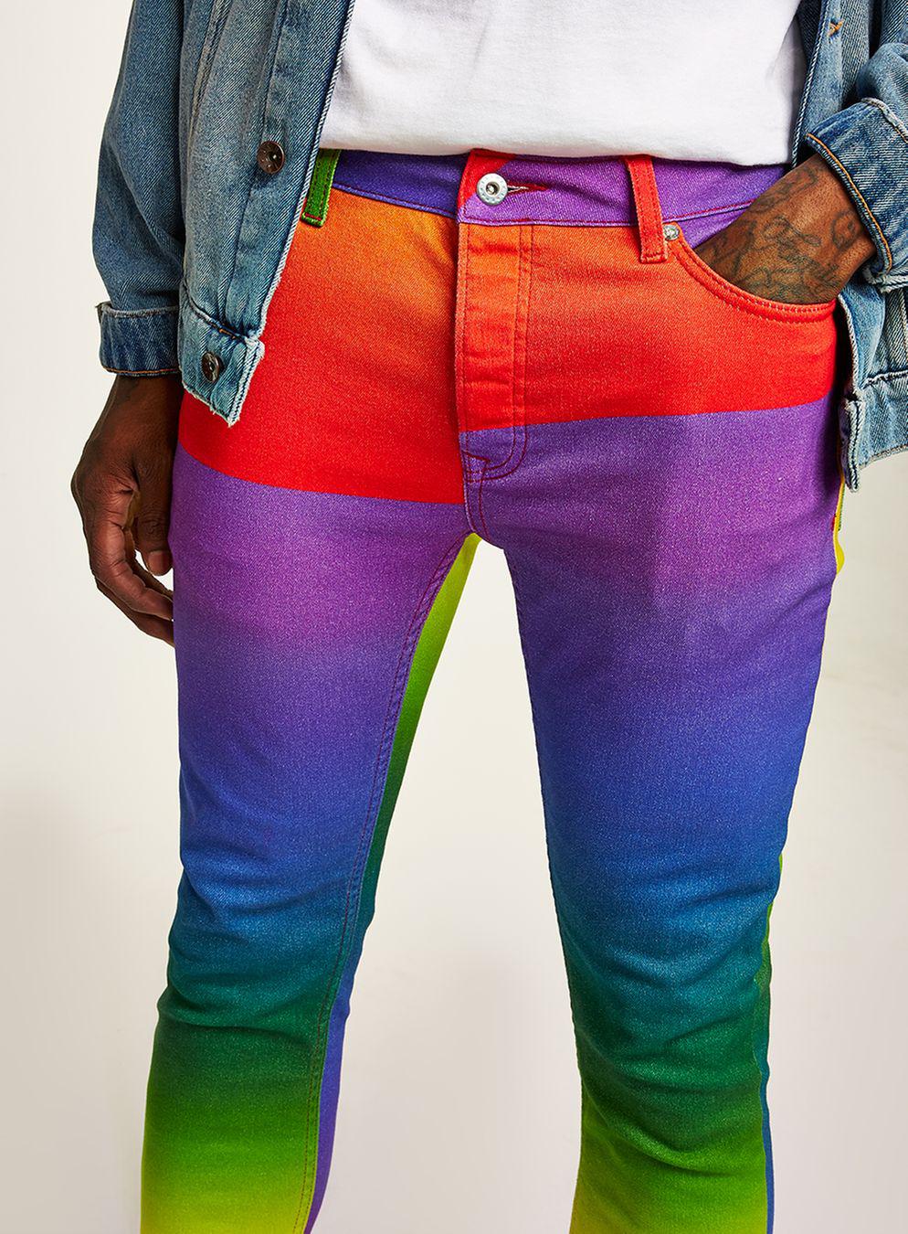 topman rainbow jeans