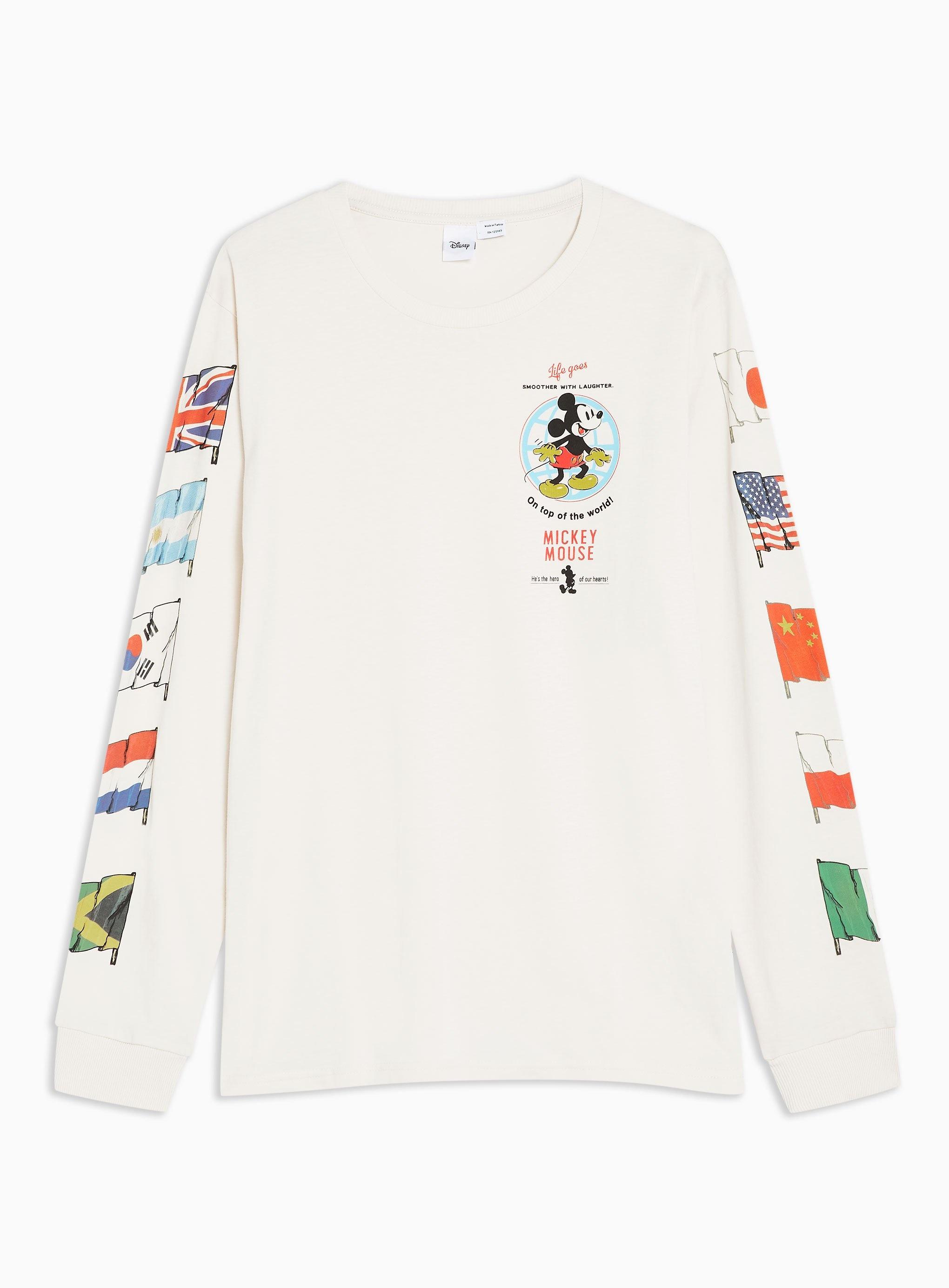white mickey mouse shirt