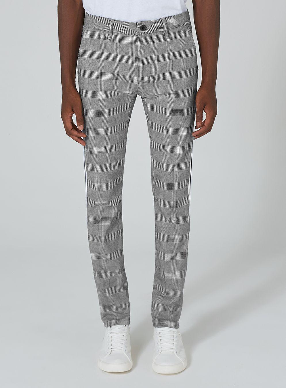 black pants with stripe on side