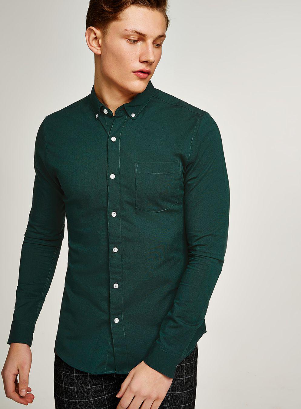 forest green mens dress shirt
