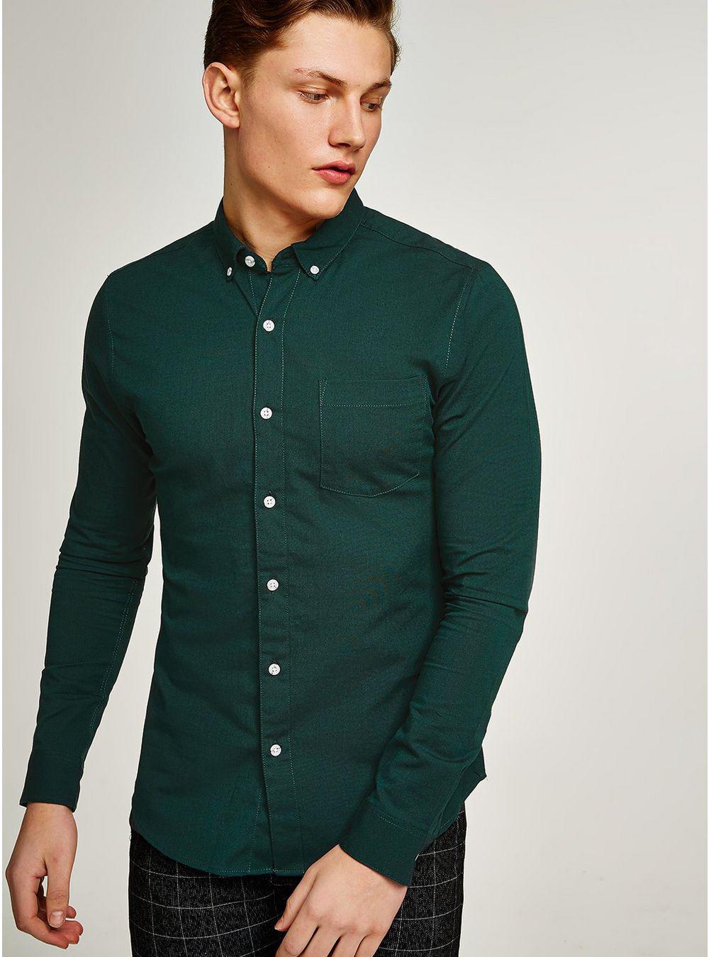 forest green dress shirt