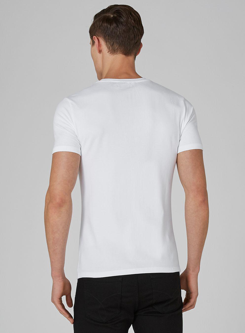 TOPMAN White Ultra Muscle Fit T-shirt for Men - Lyst