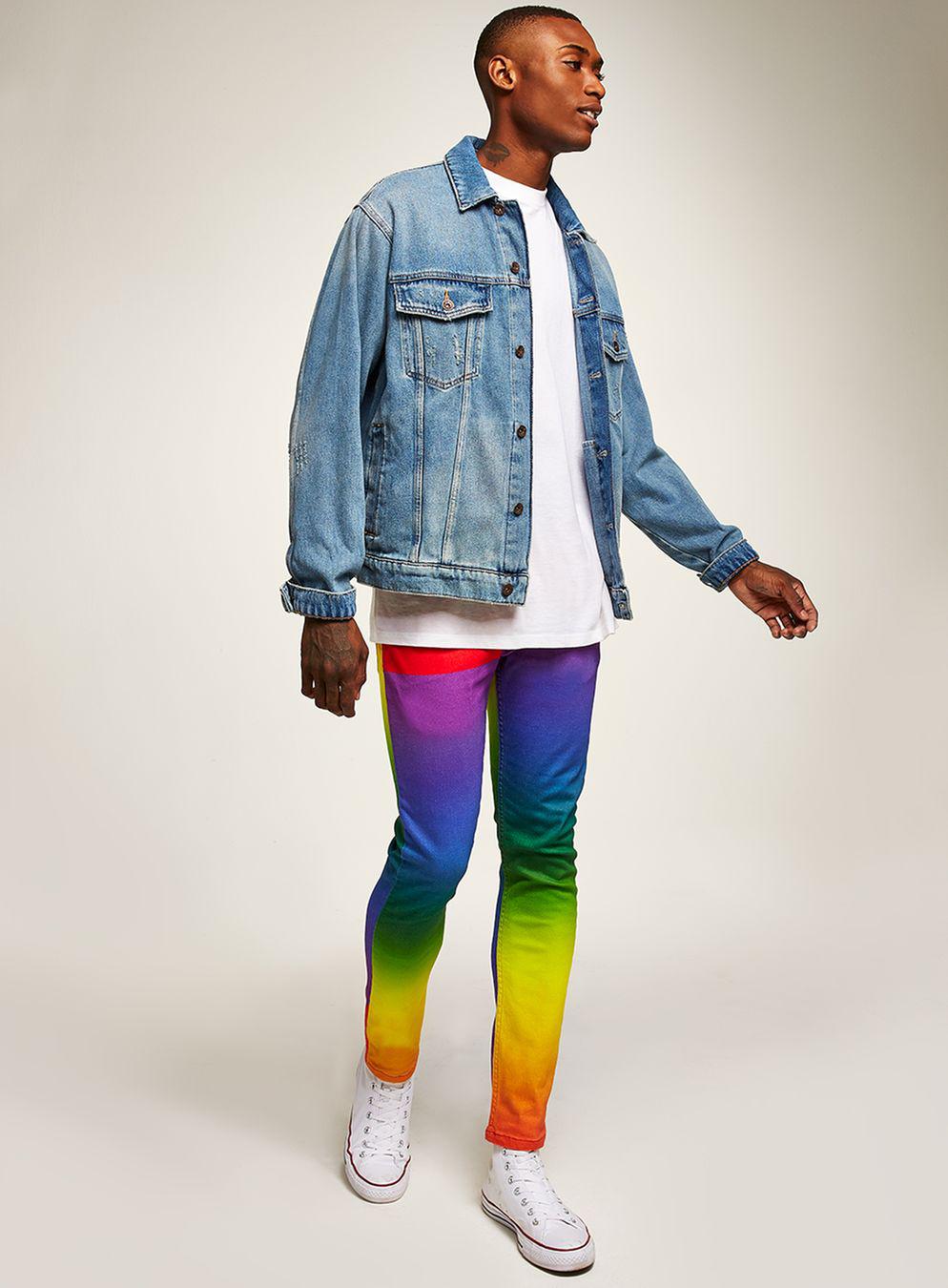 topman rainbow jeans