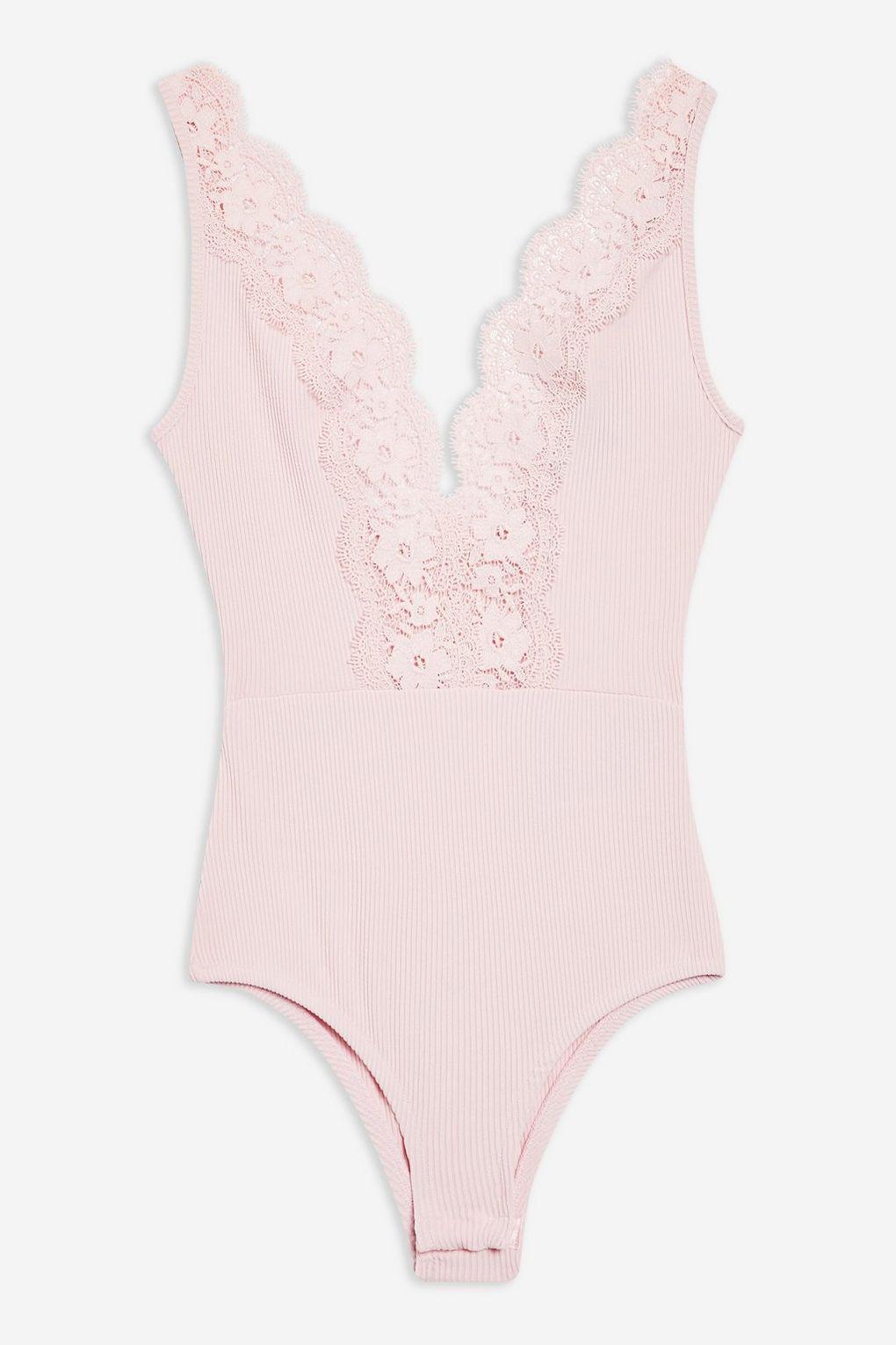 topshop pink bodysuit