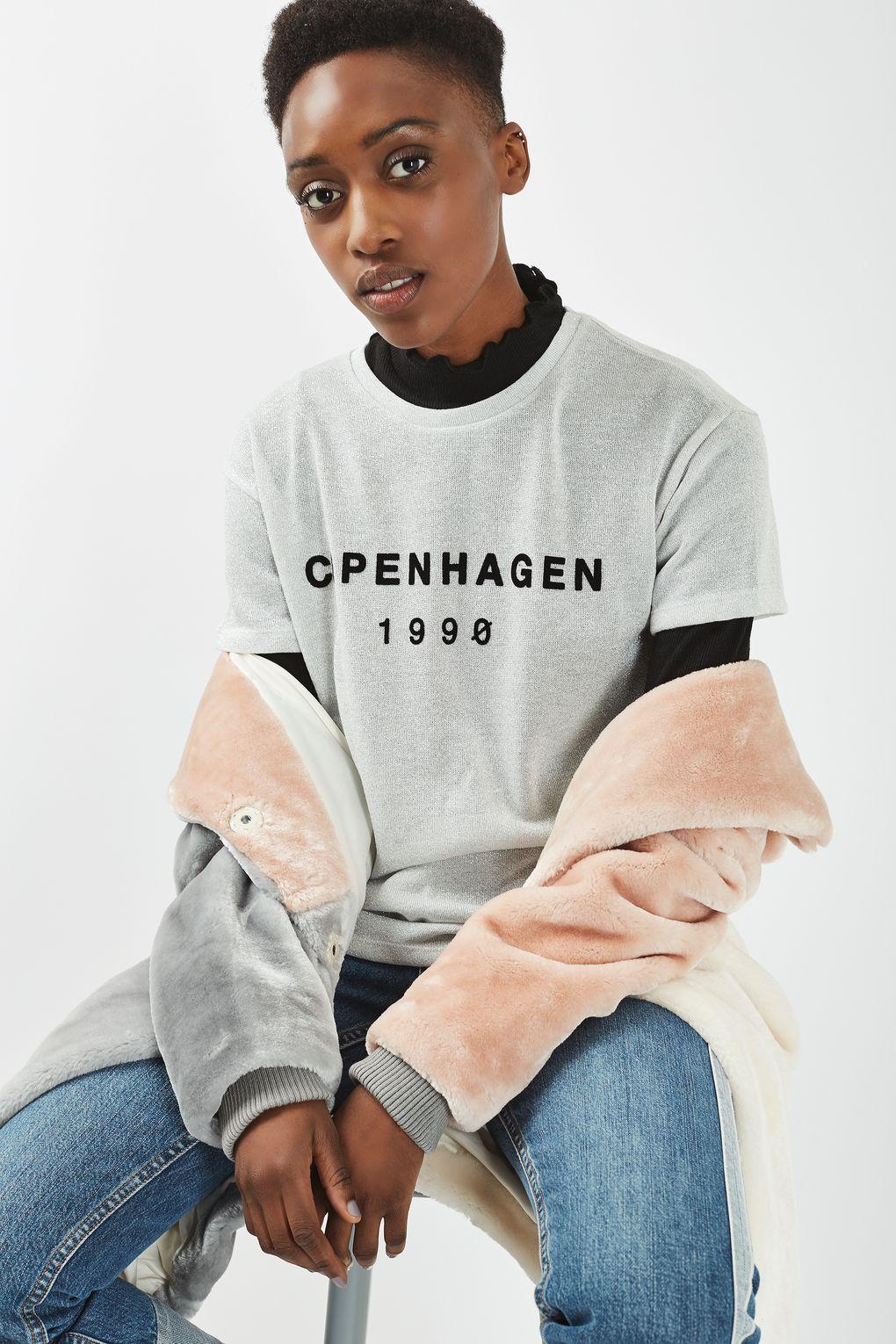 Topshop Kobenhavn Spliced Graphic Tee | Nordstrom