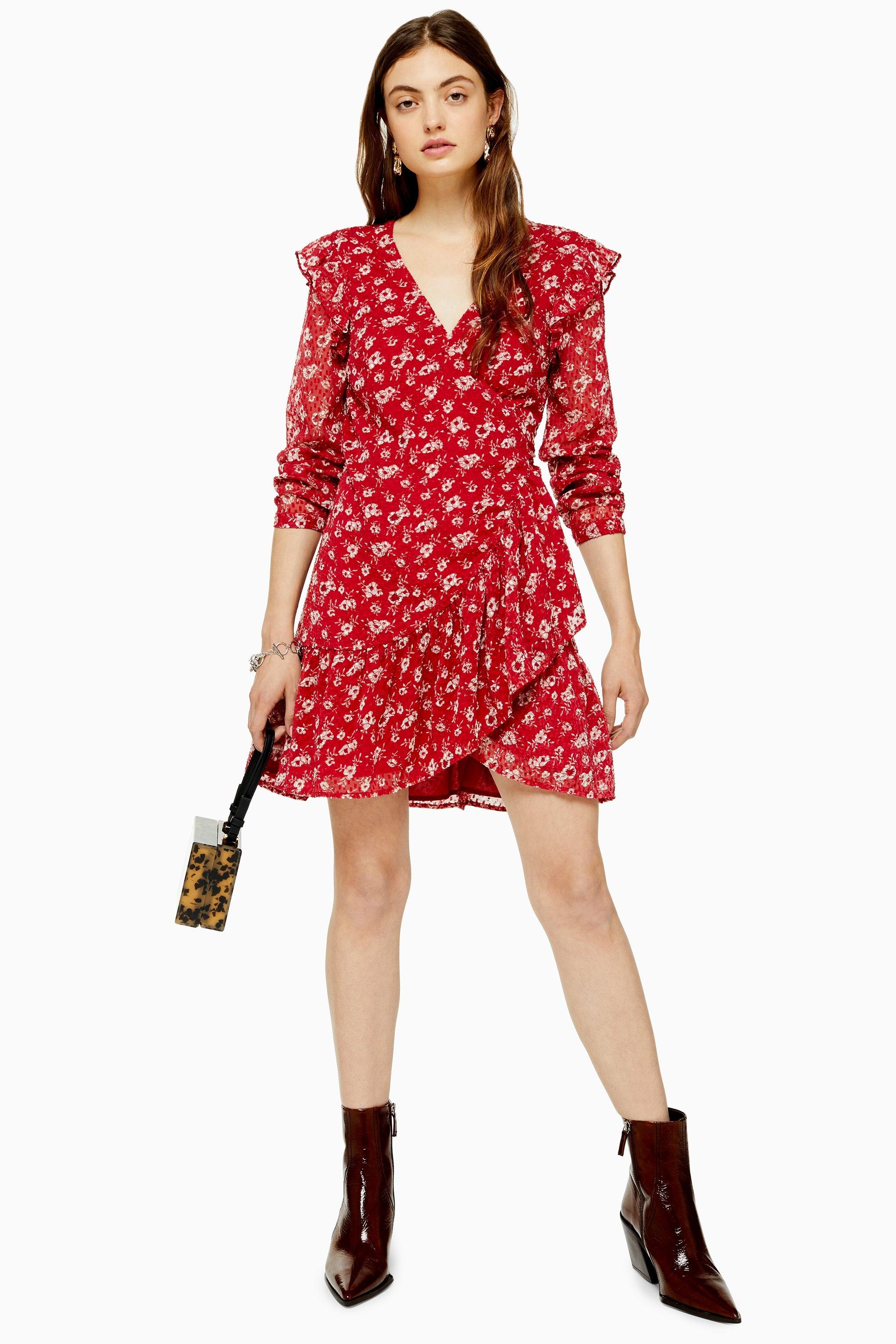 topshop floral mini dress