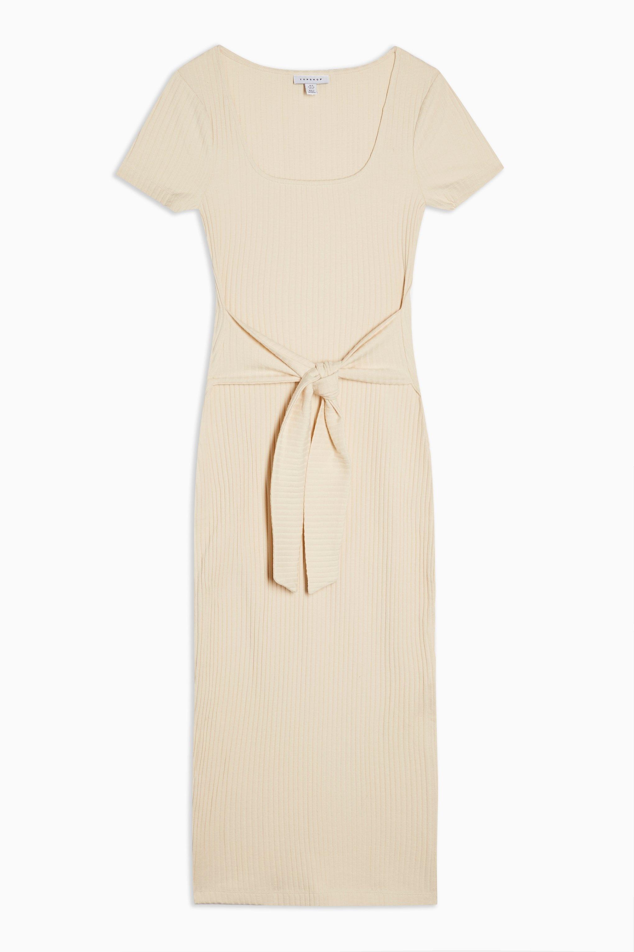 topshop tie waist dress