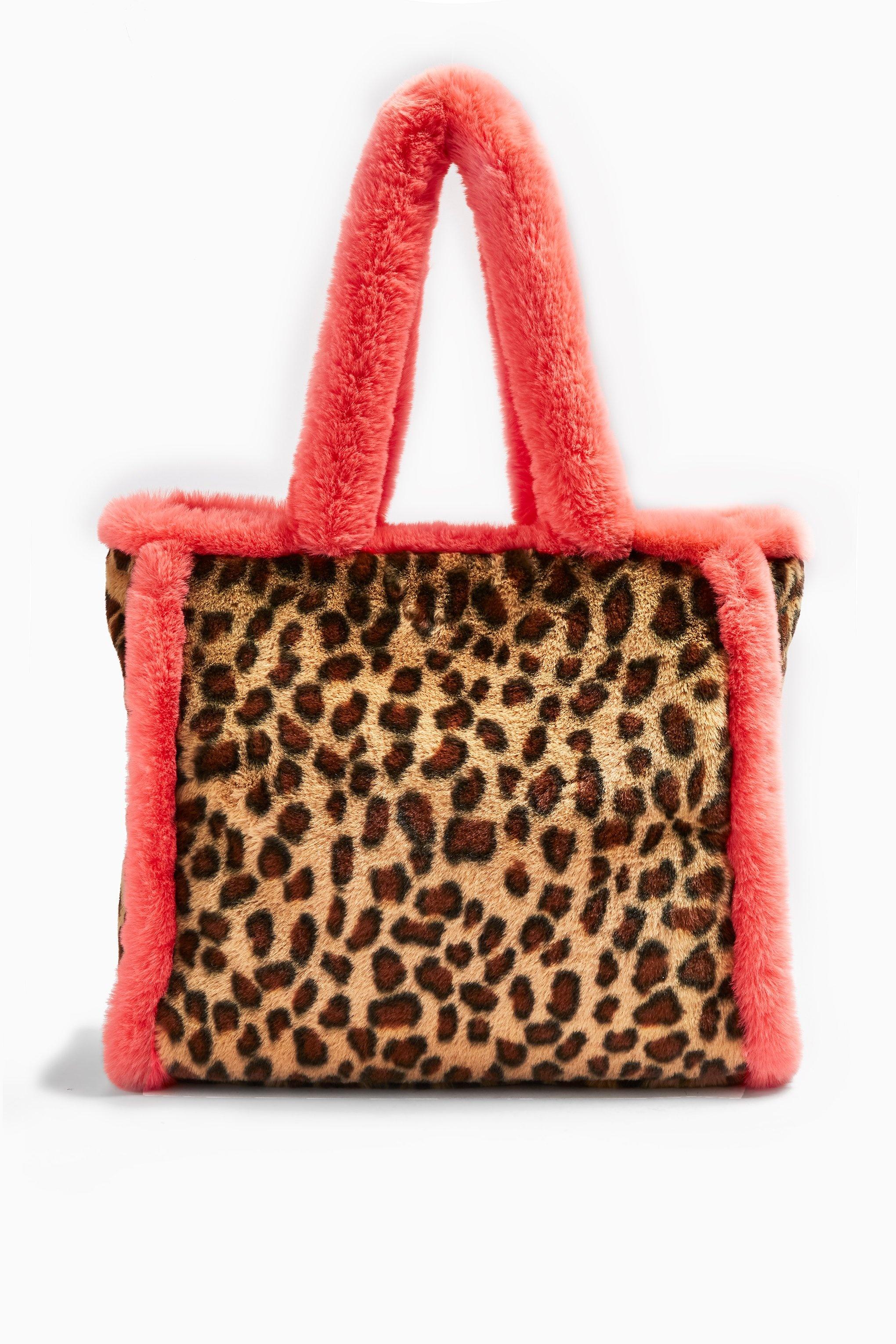 leopard print tote bag topshop