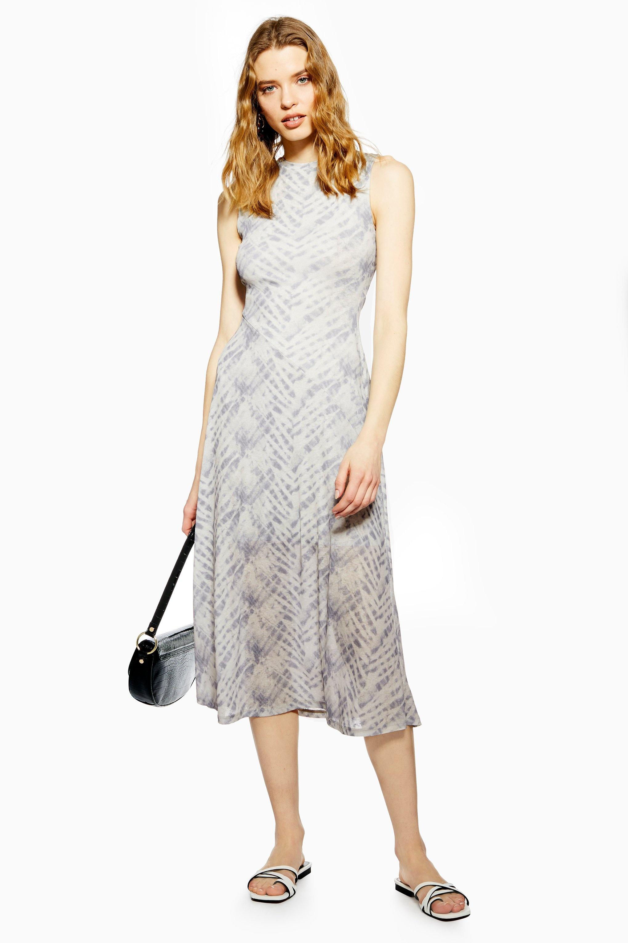 tie dye sleeveless dress