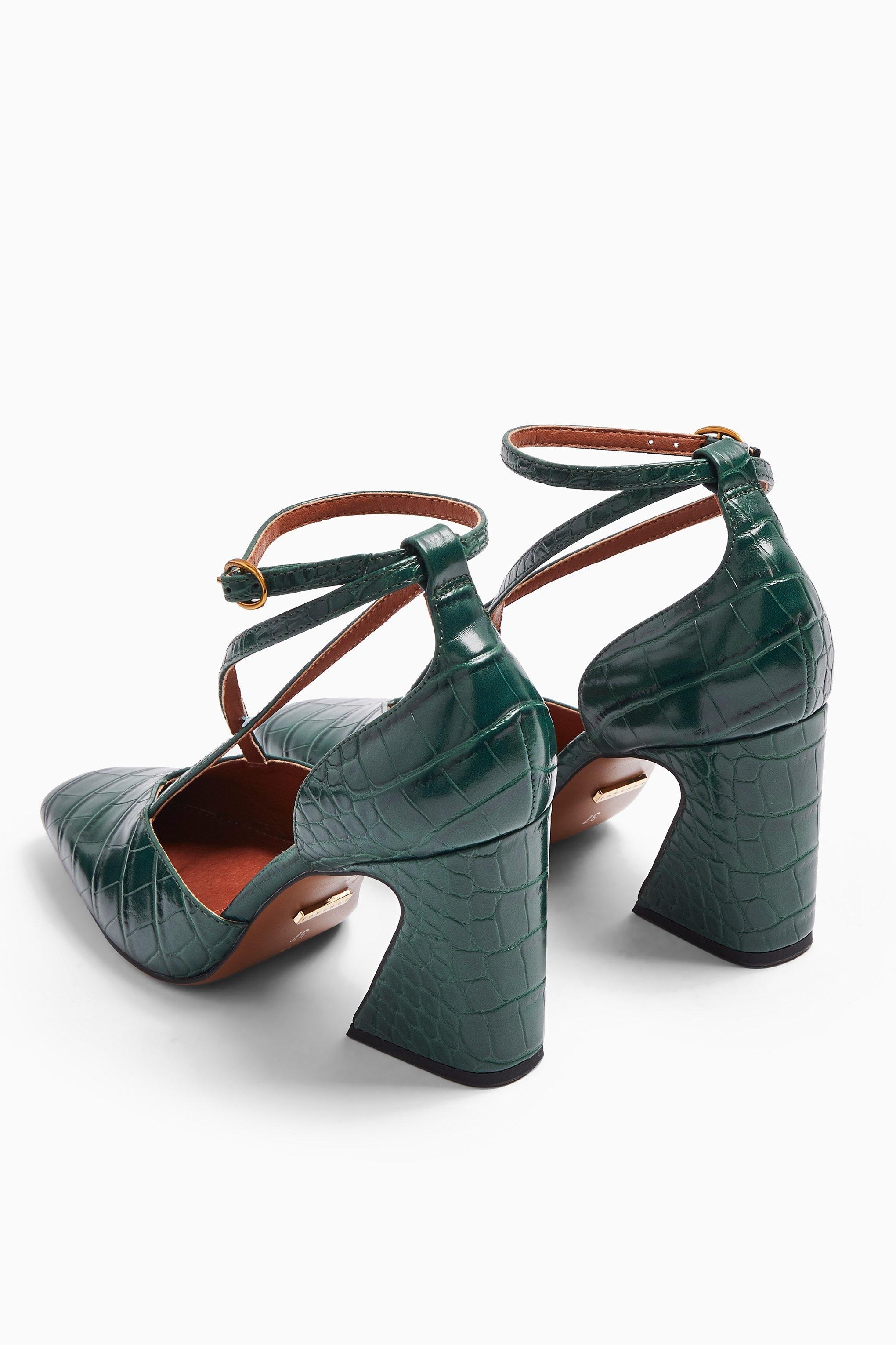 TOPSHOP Ghost Green Cross Front Court Shoes - Lyst