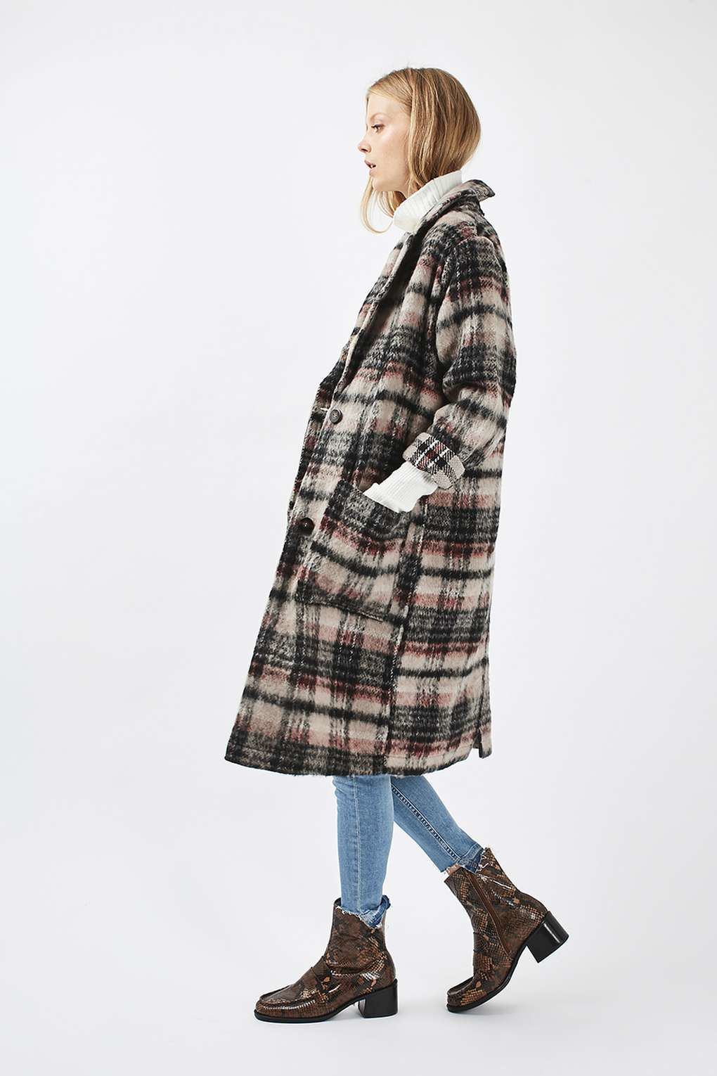 piper check jacket topshop