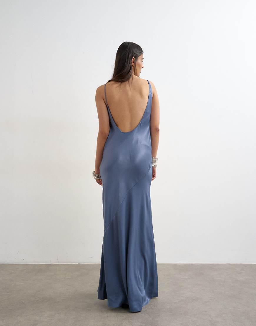 strapless open back dress Retro 1970s High Neck Bohemian Long Sleeves Wedding Dress main image 0