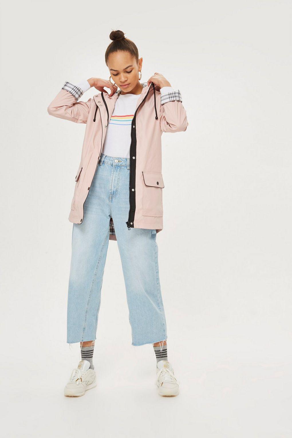 topshop hooded rain mac