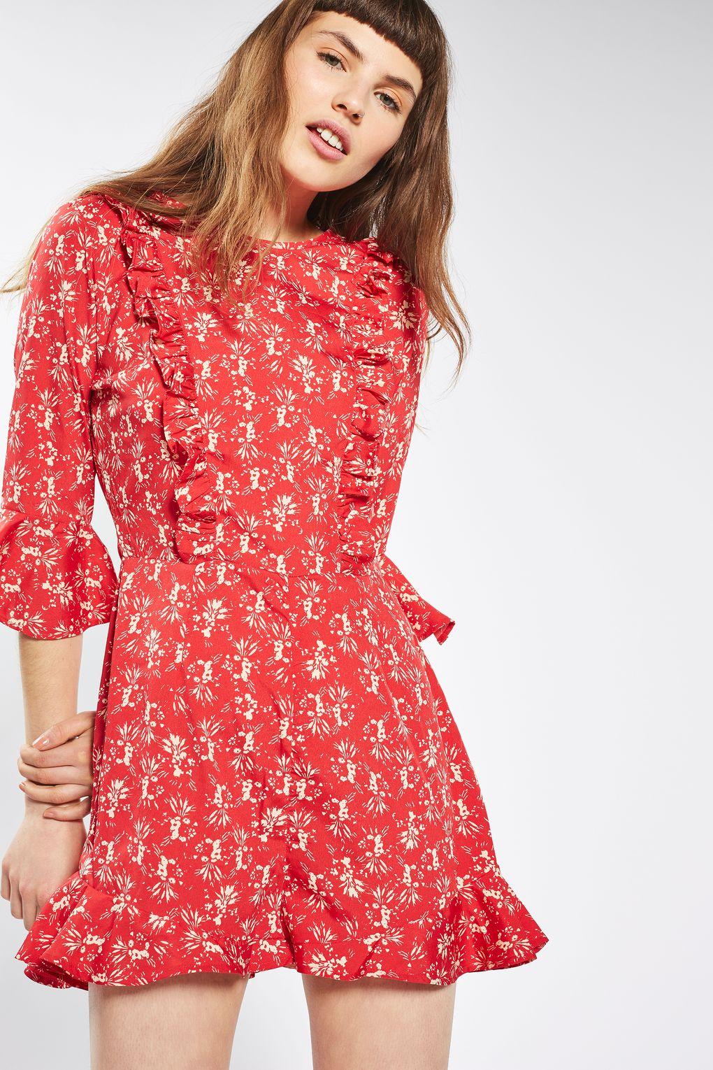 topshop floral playsuit