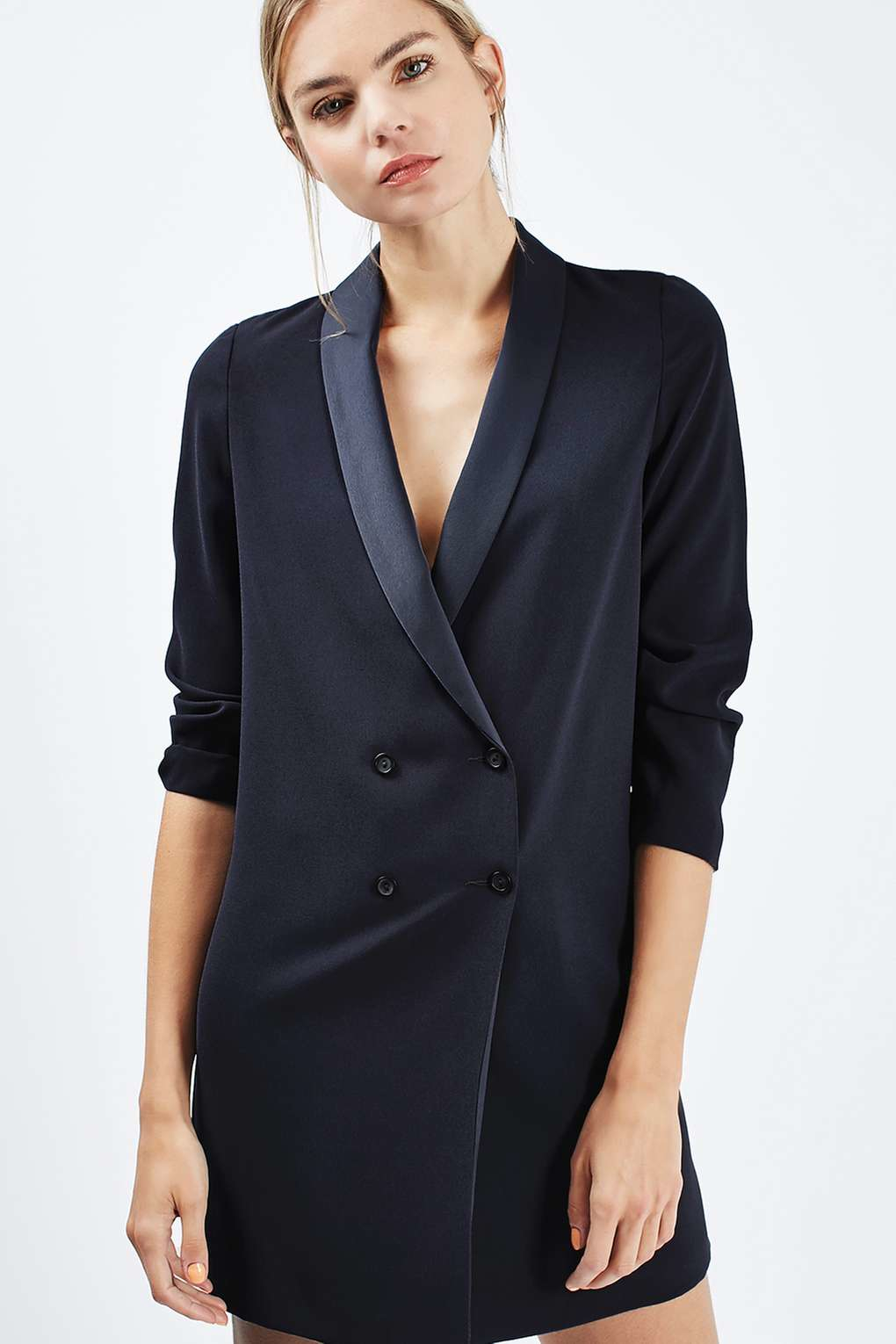 blazer dress navy blue
