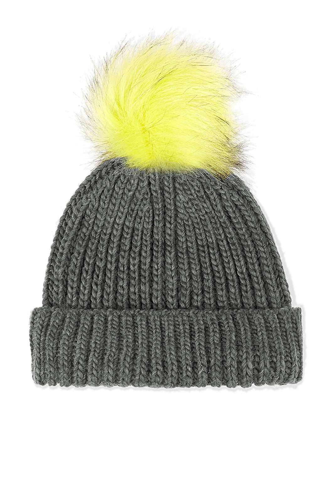 hat pom yellow fur pom Topshop Fur Yellow Beanie in  Pom Lyst  Tip Hat
