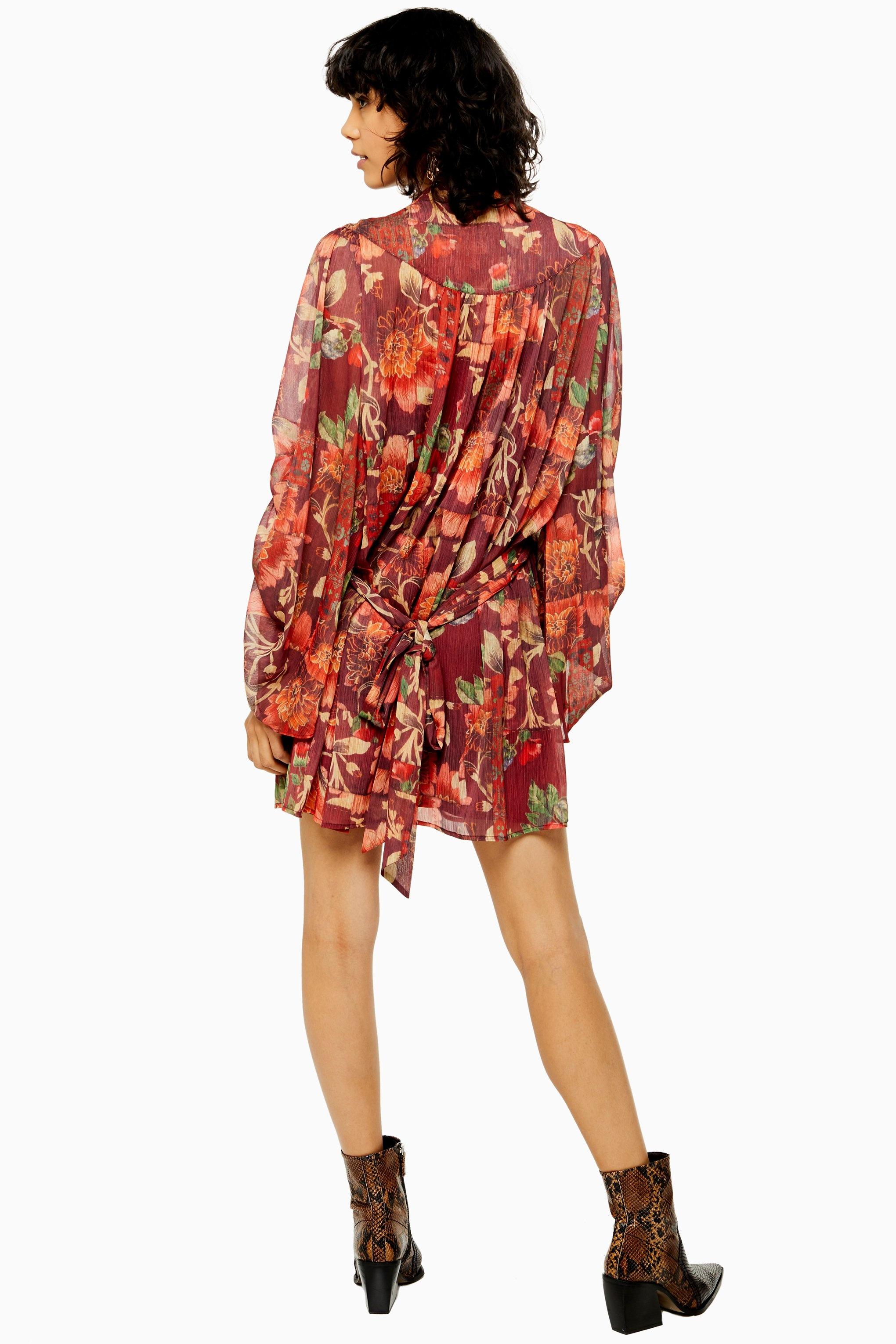 topshop red mini dress