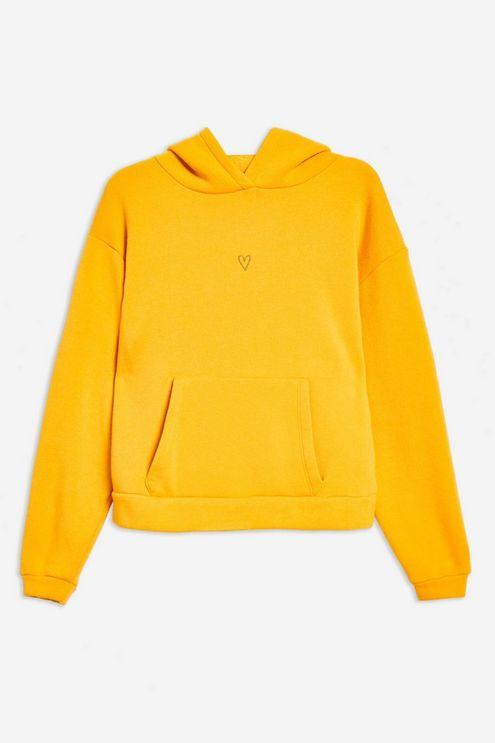 topshop yellow sweatshirt