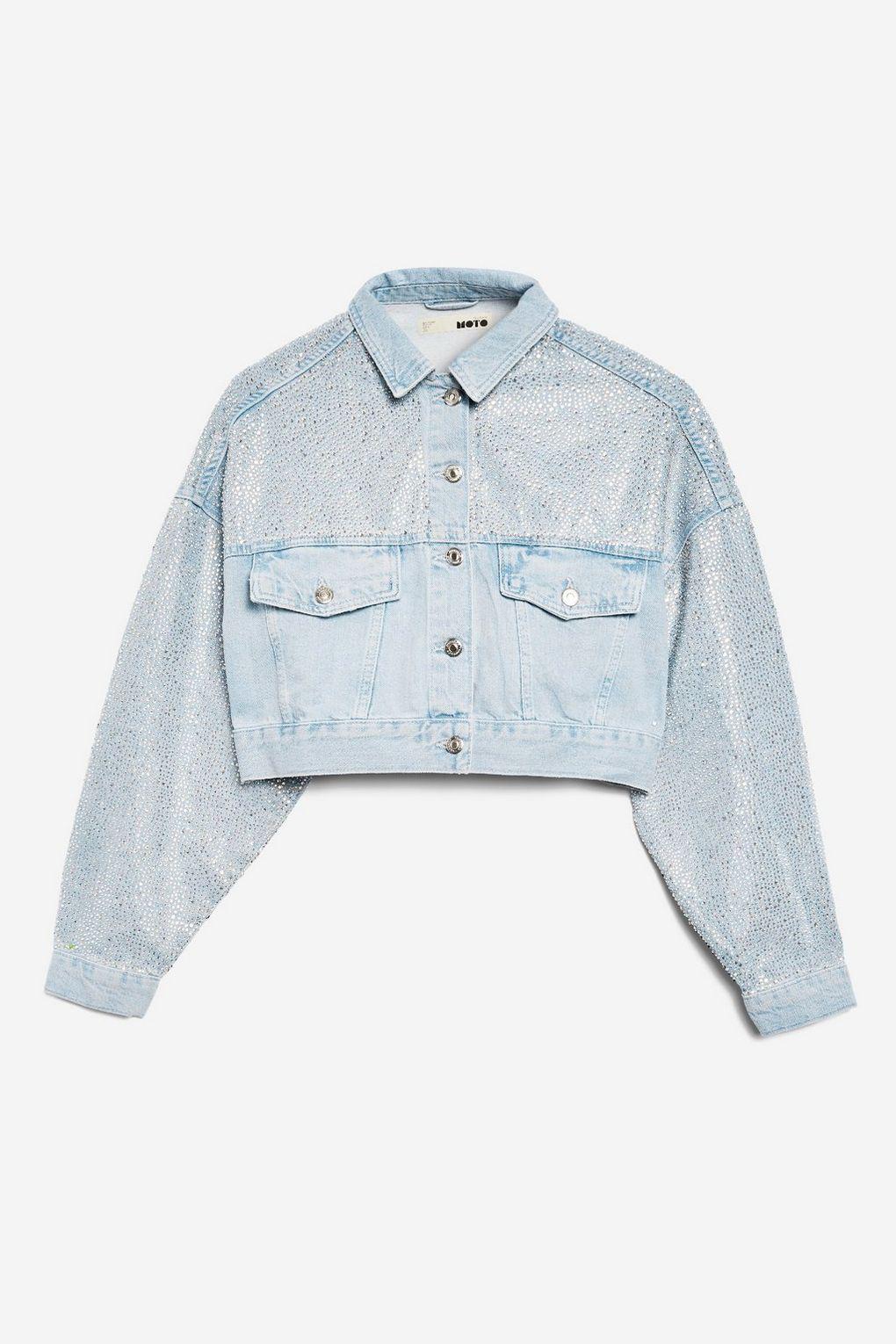 topshop cropped denim jacket