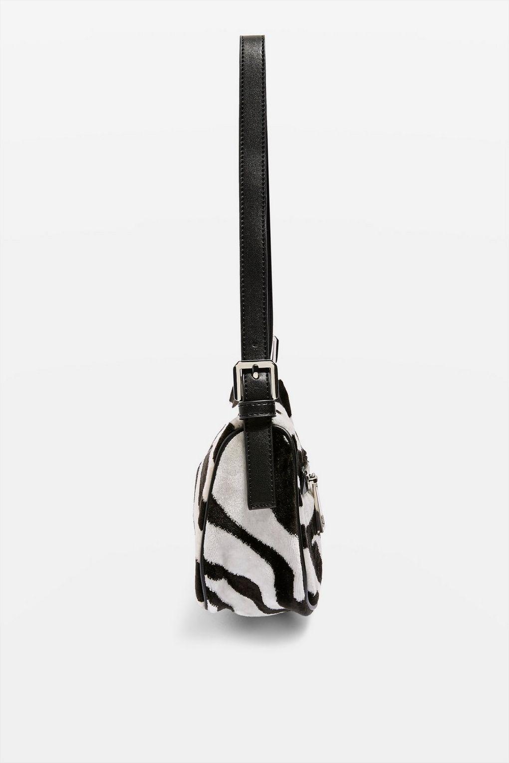 topshop zebra bag