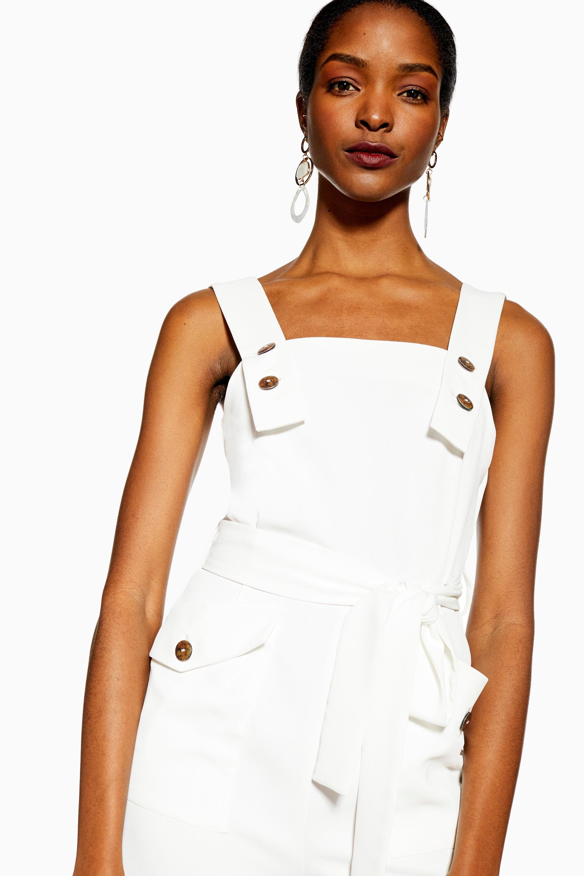 topshop pinafore jumpsuit