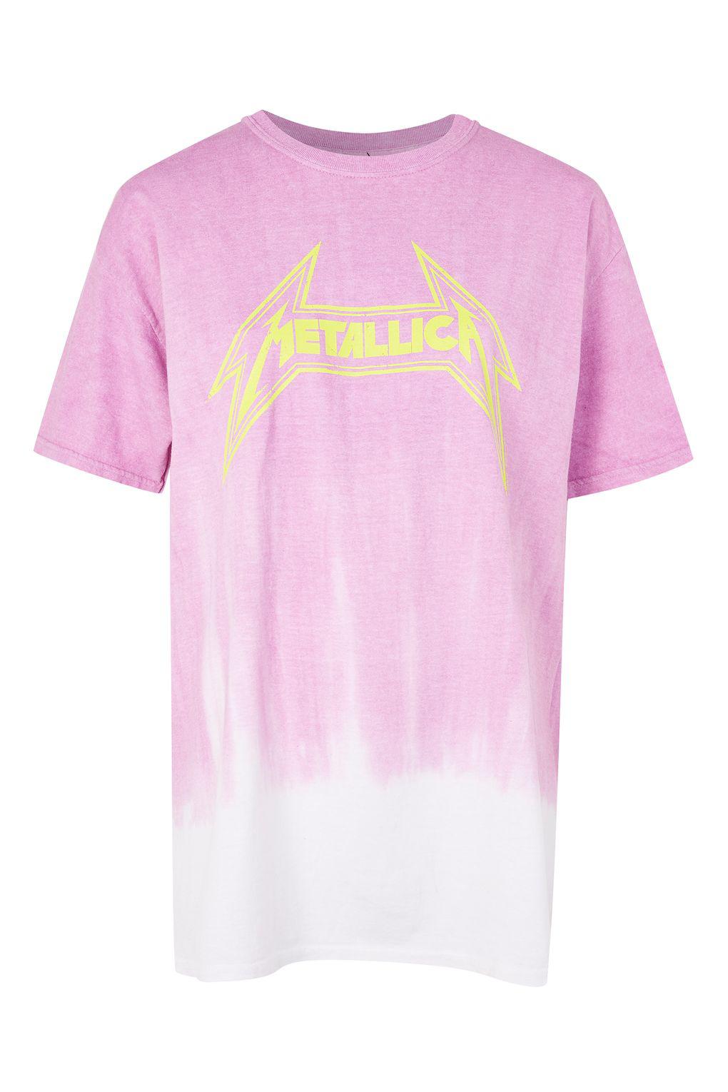 pink metallica shirt