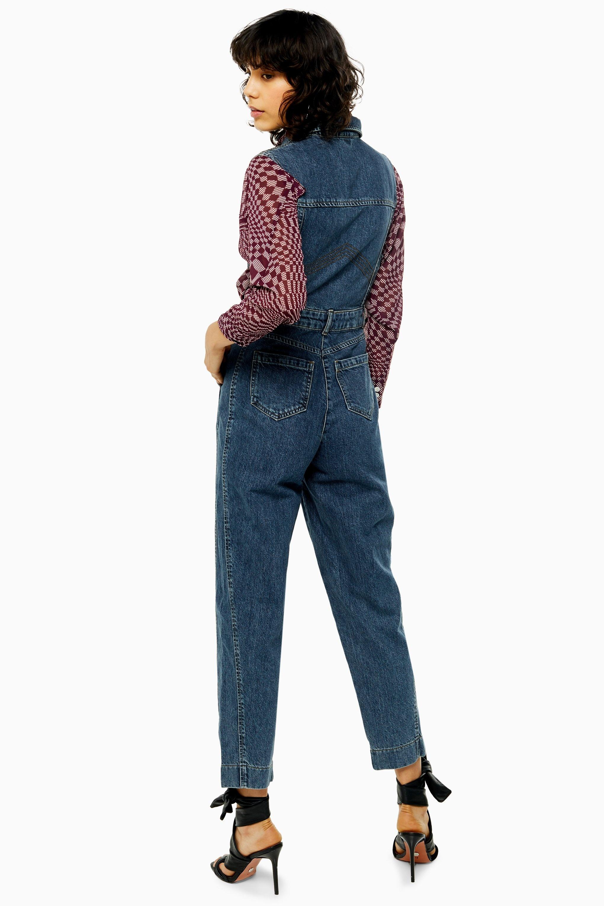 topshop jumpsuit denim