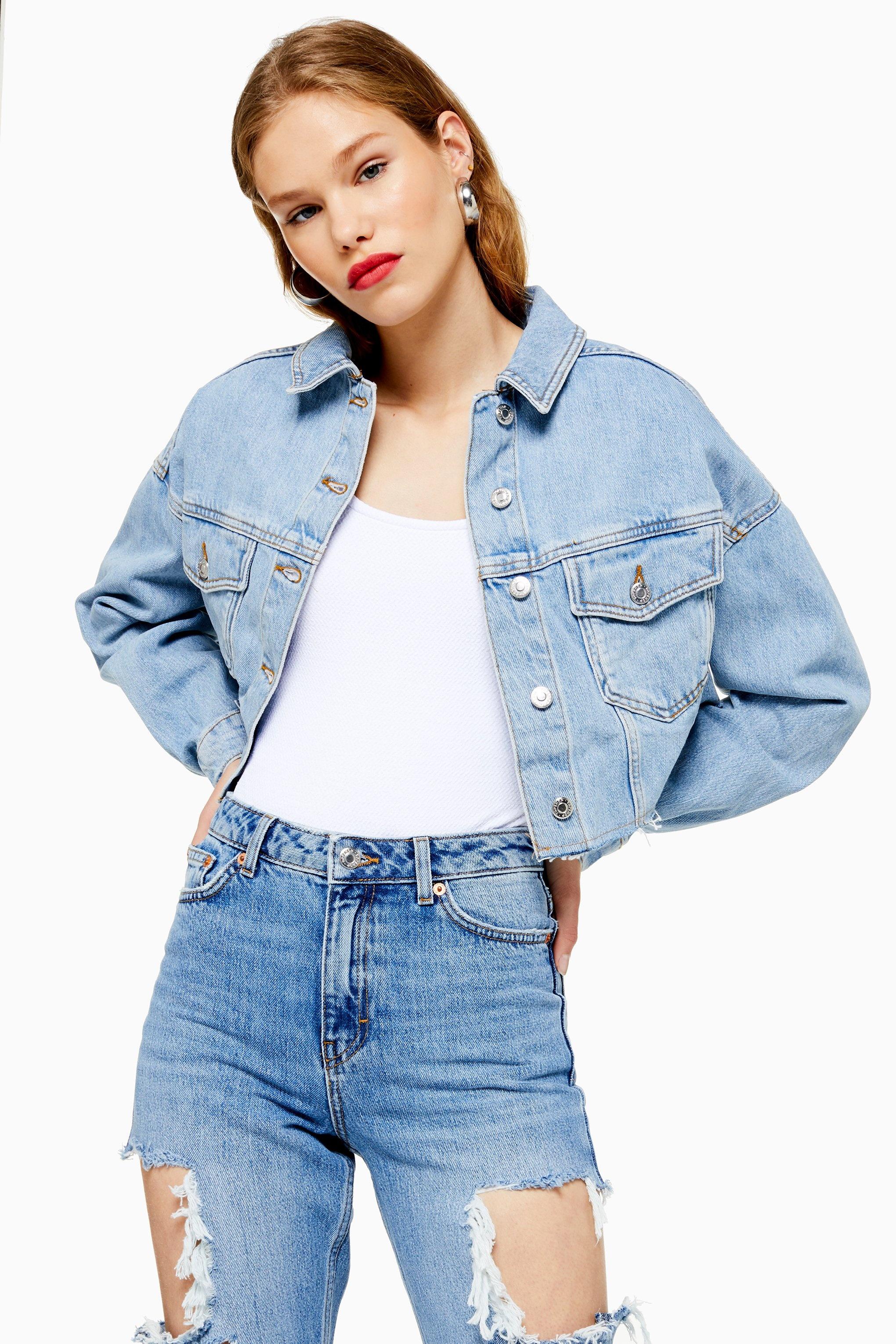 topshop blue denim jacket