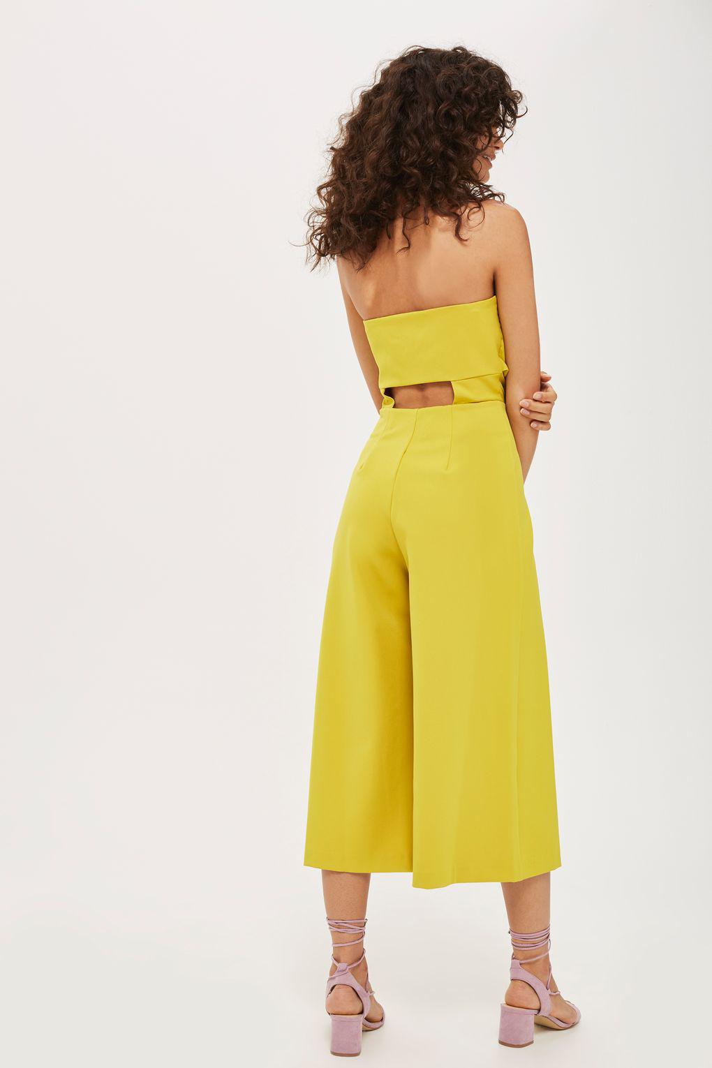 topshop yellow bandeau