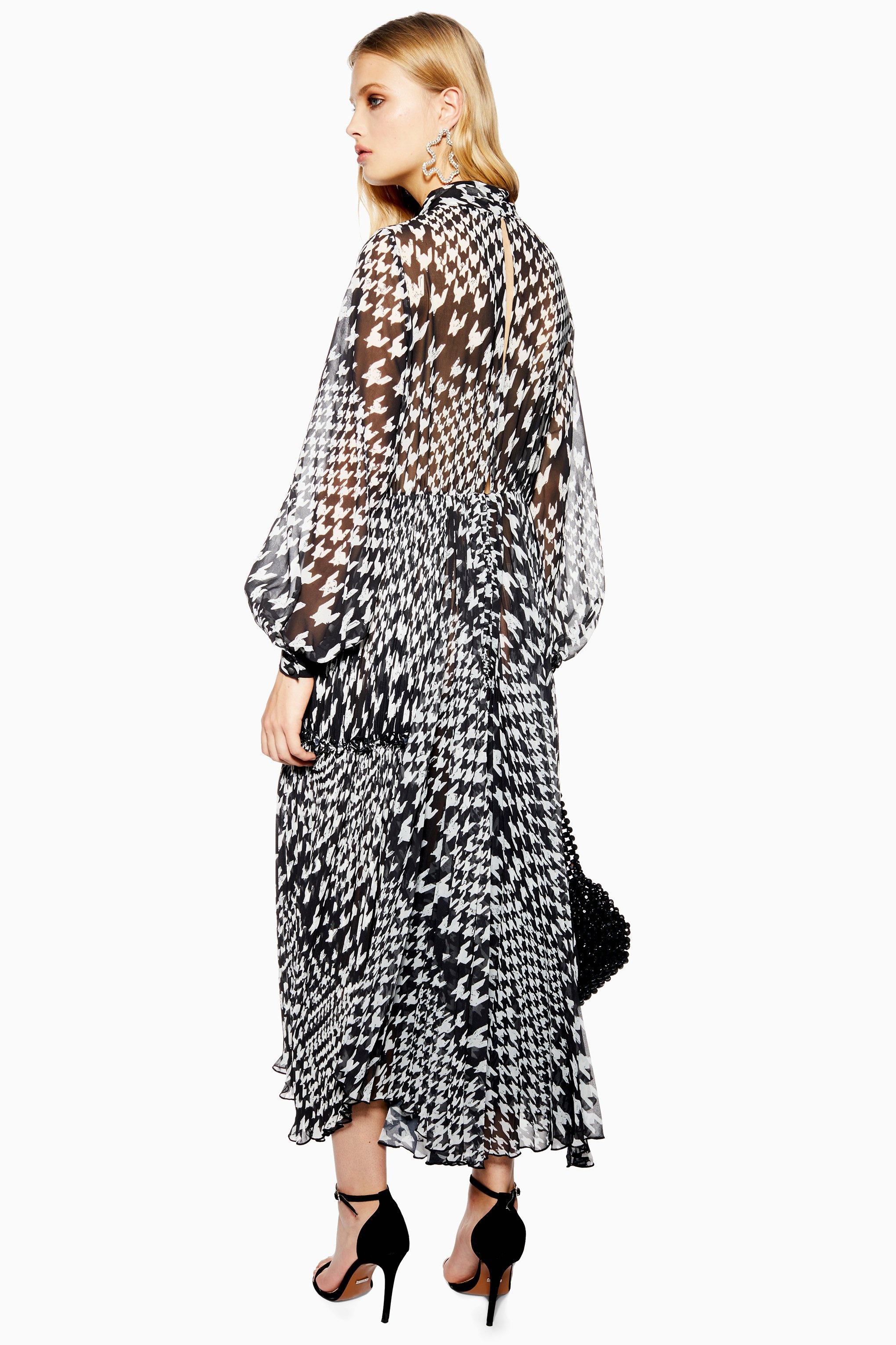 topshop houndstooth dress