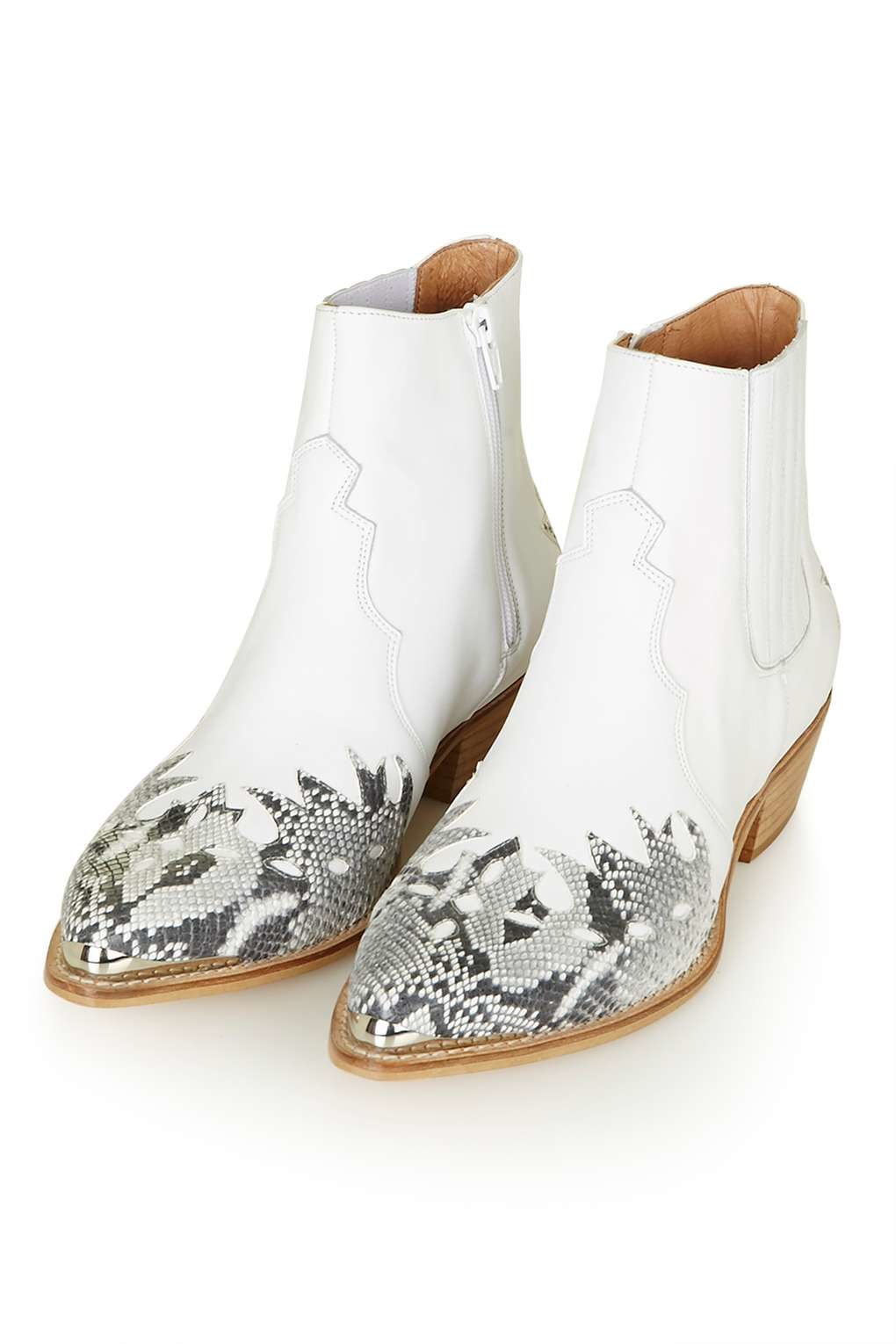 topshop white boots