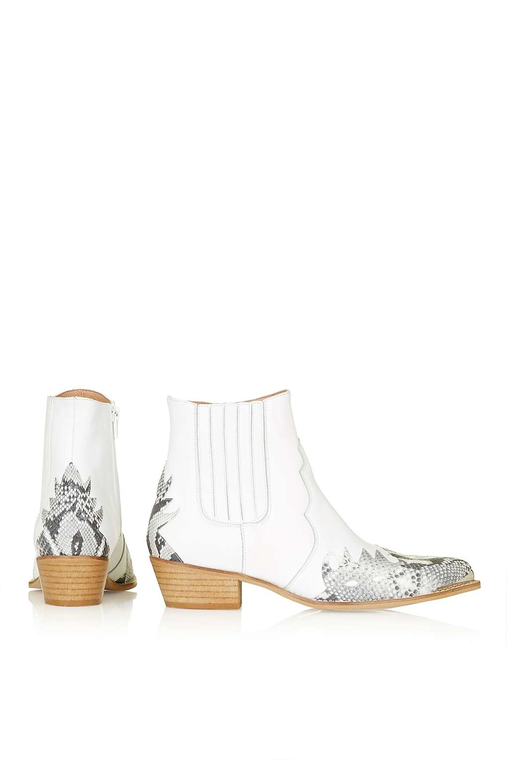 topshop white boots