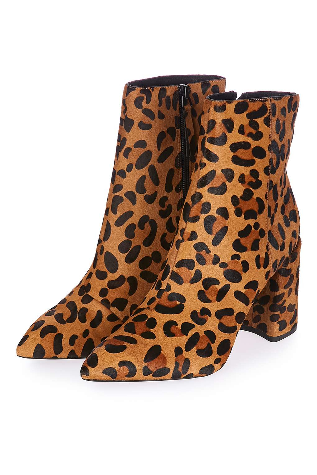 leopard print ankle boots topshop