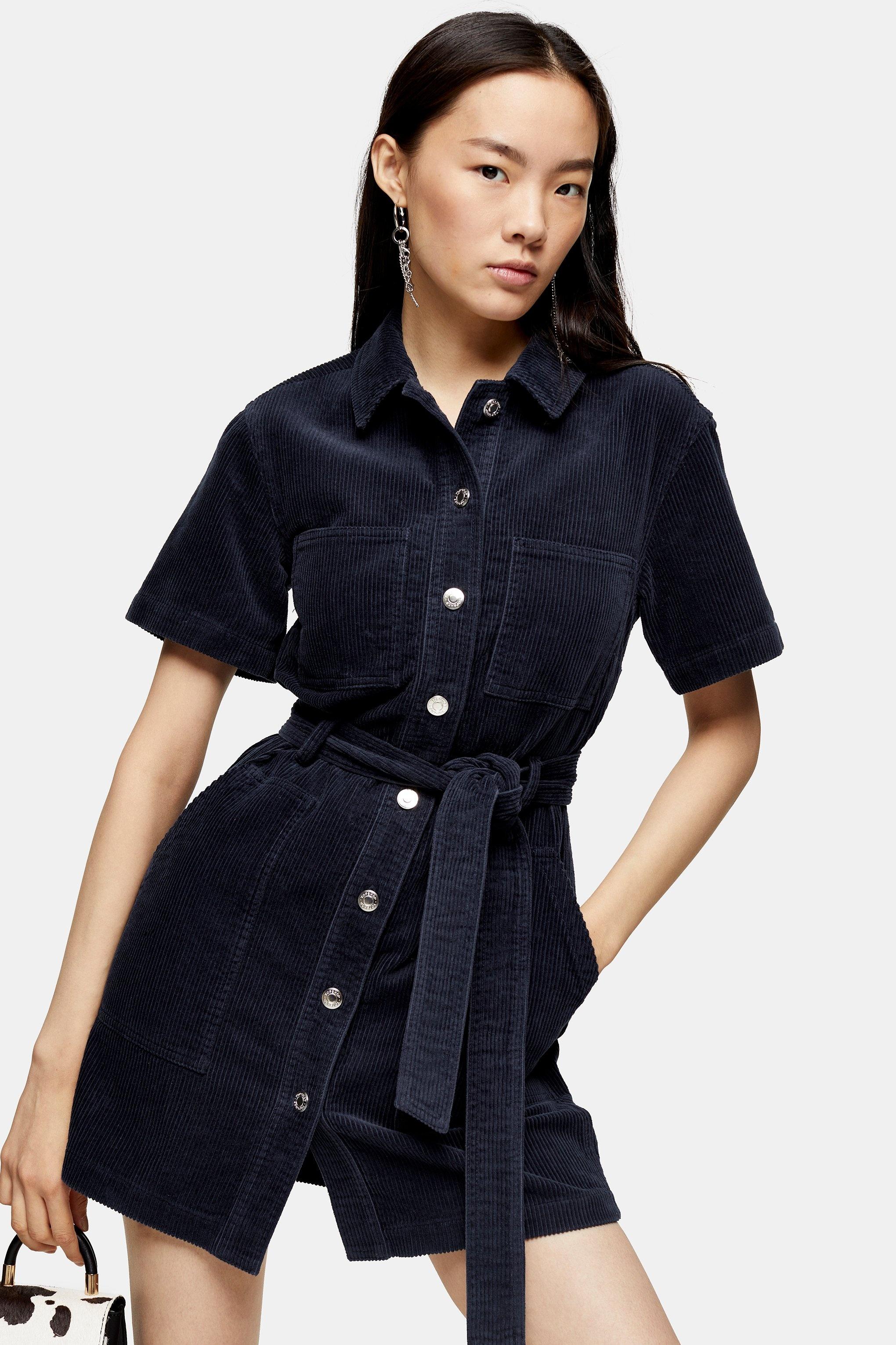 navy corduroy dress
