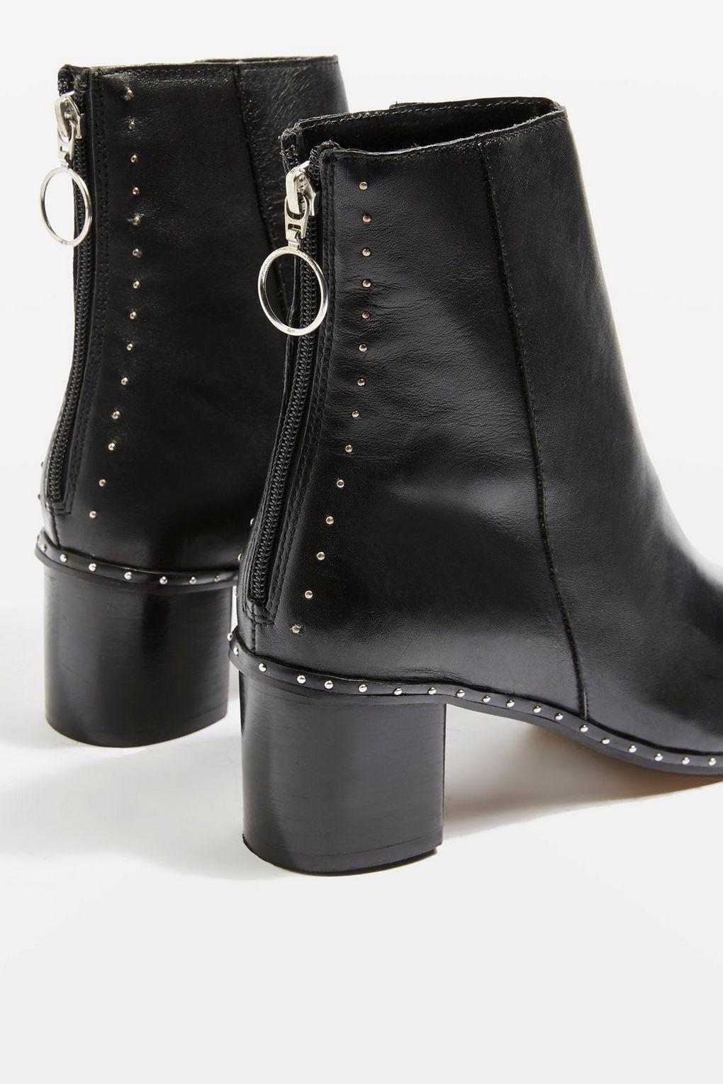 studded black boots