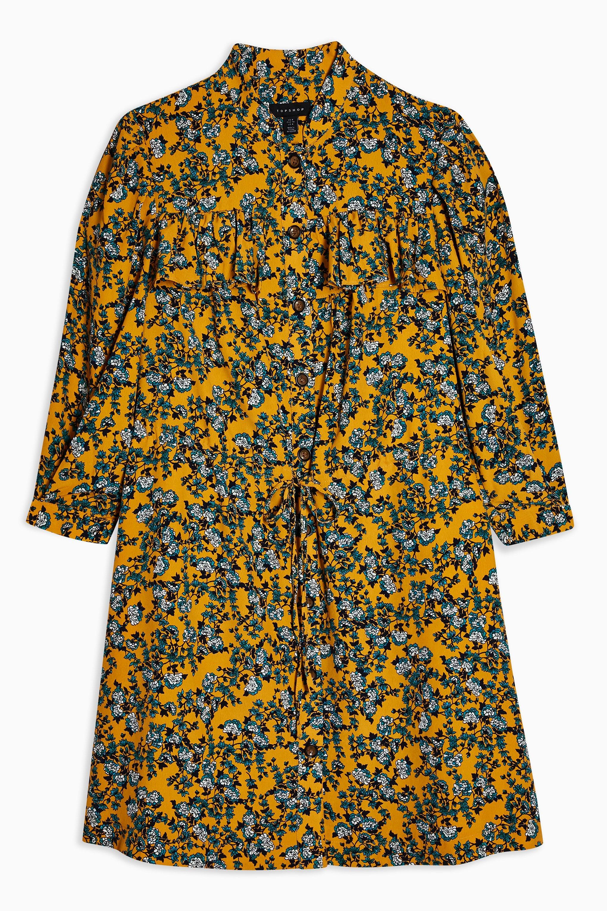 topshop paisley shirt dress