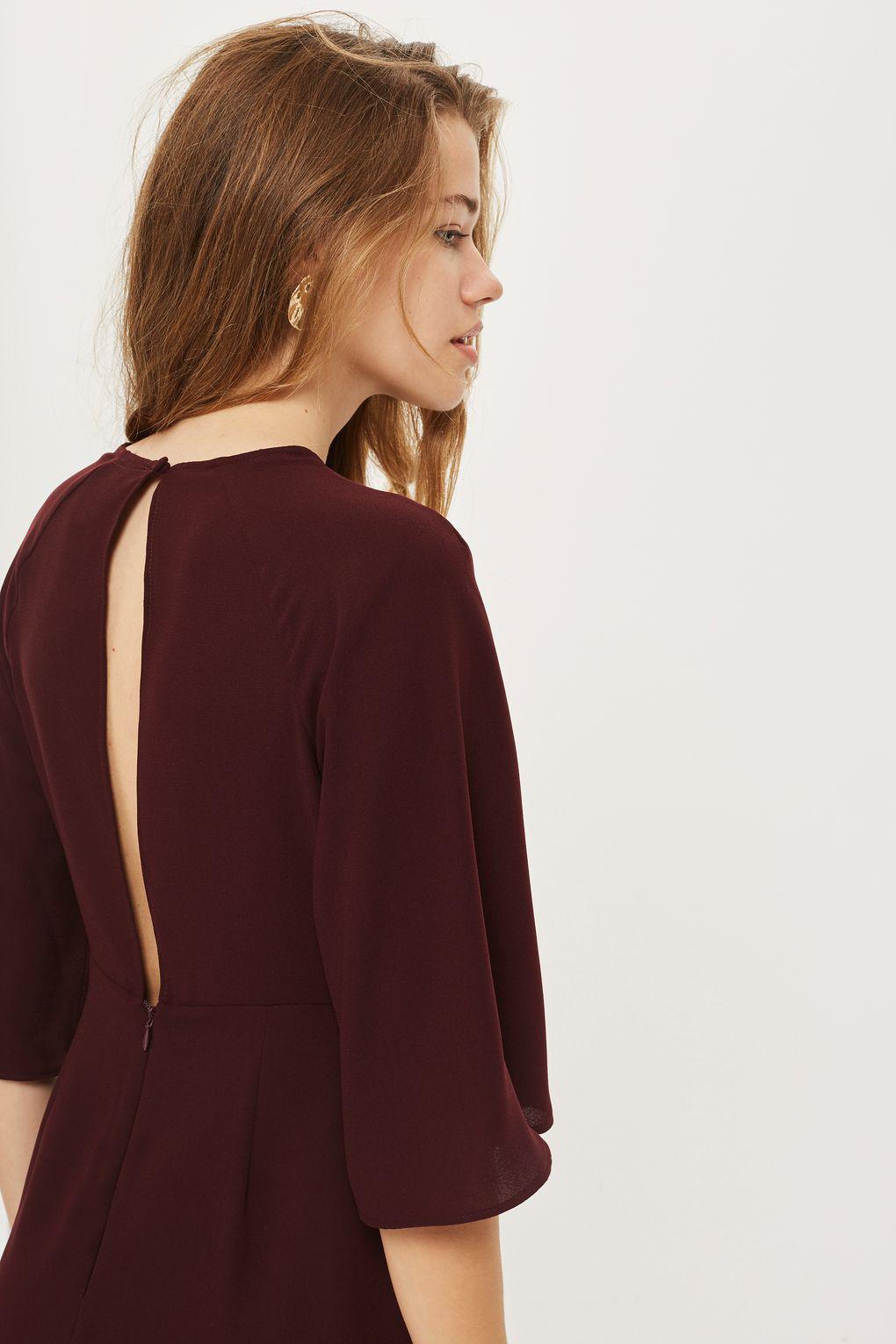 knot front mini dress