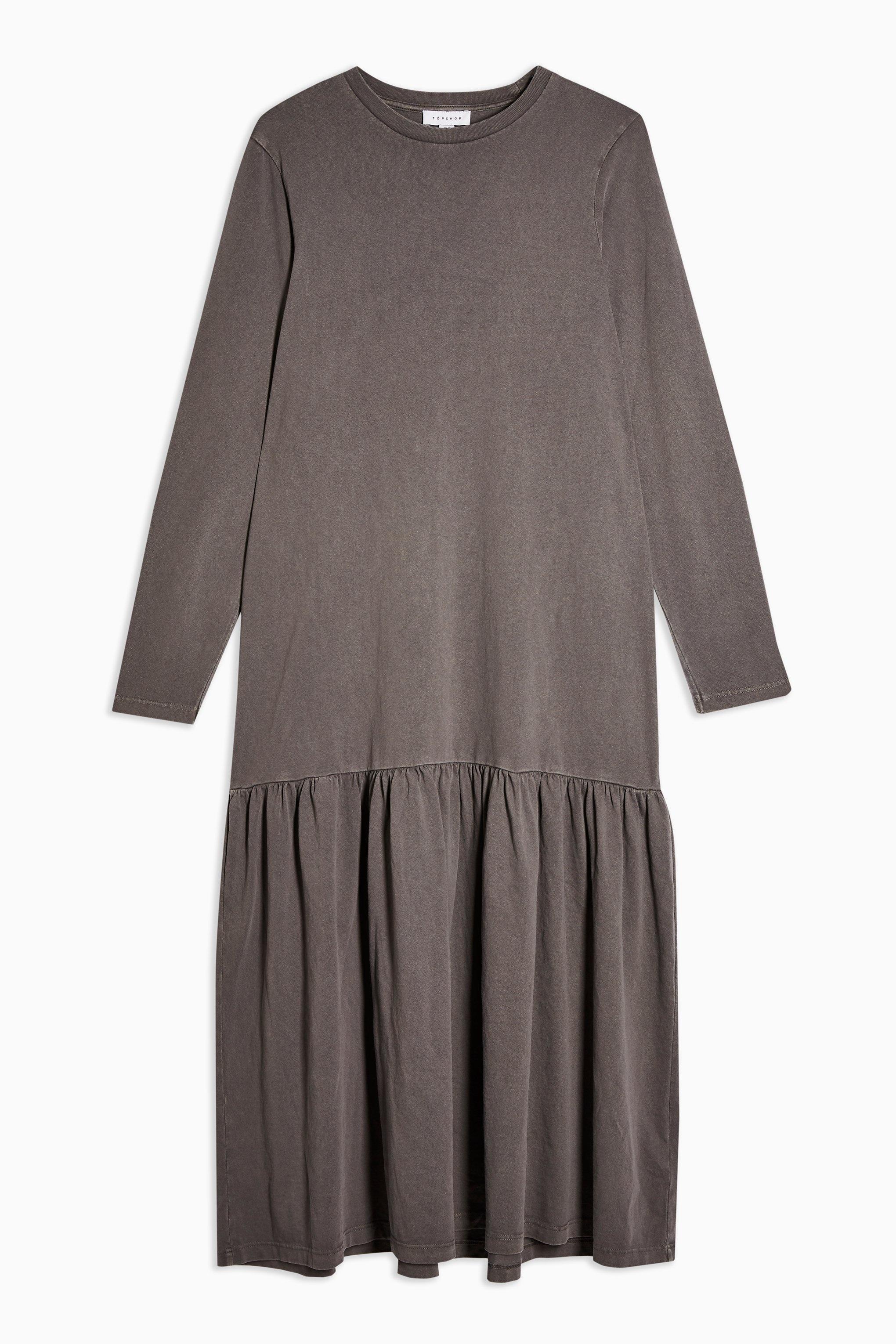 dropped waist midi dress