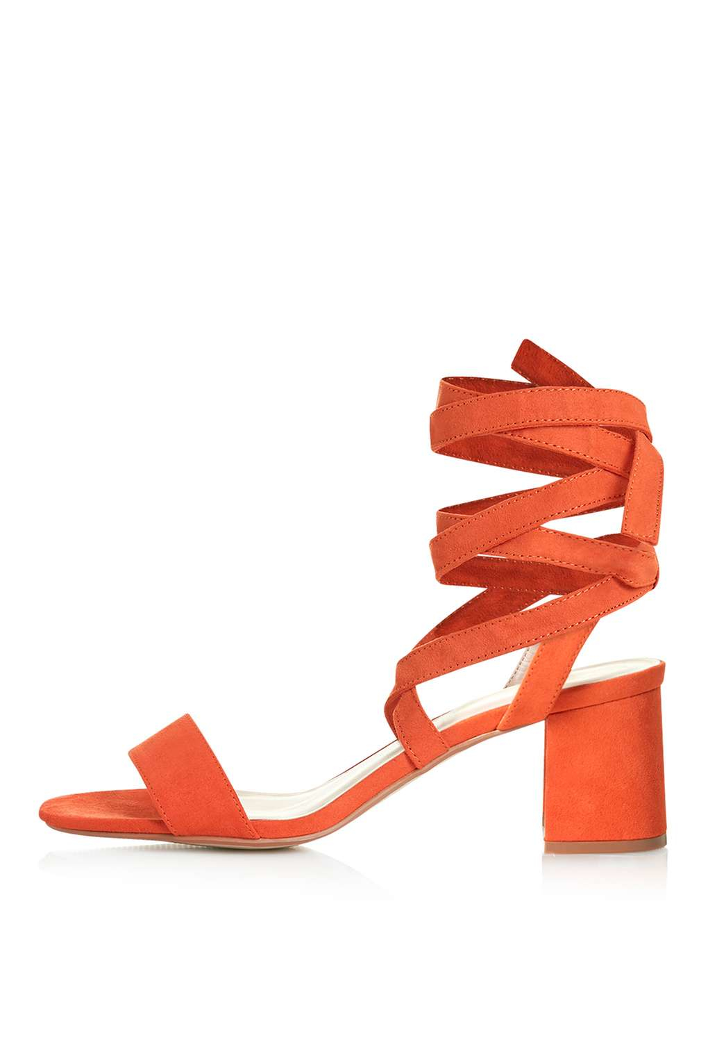 topshop orange sandals