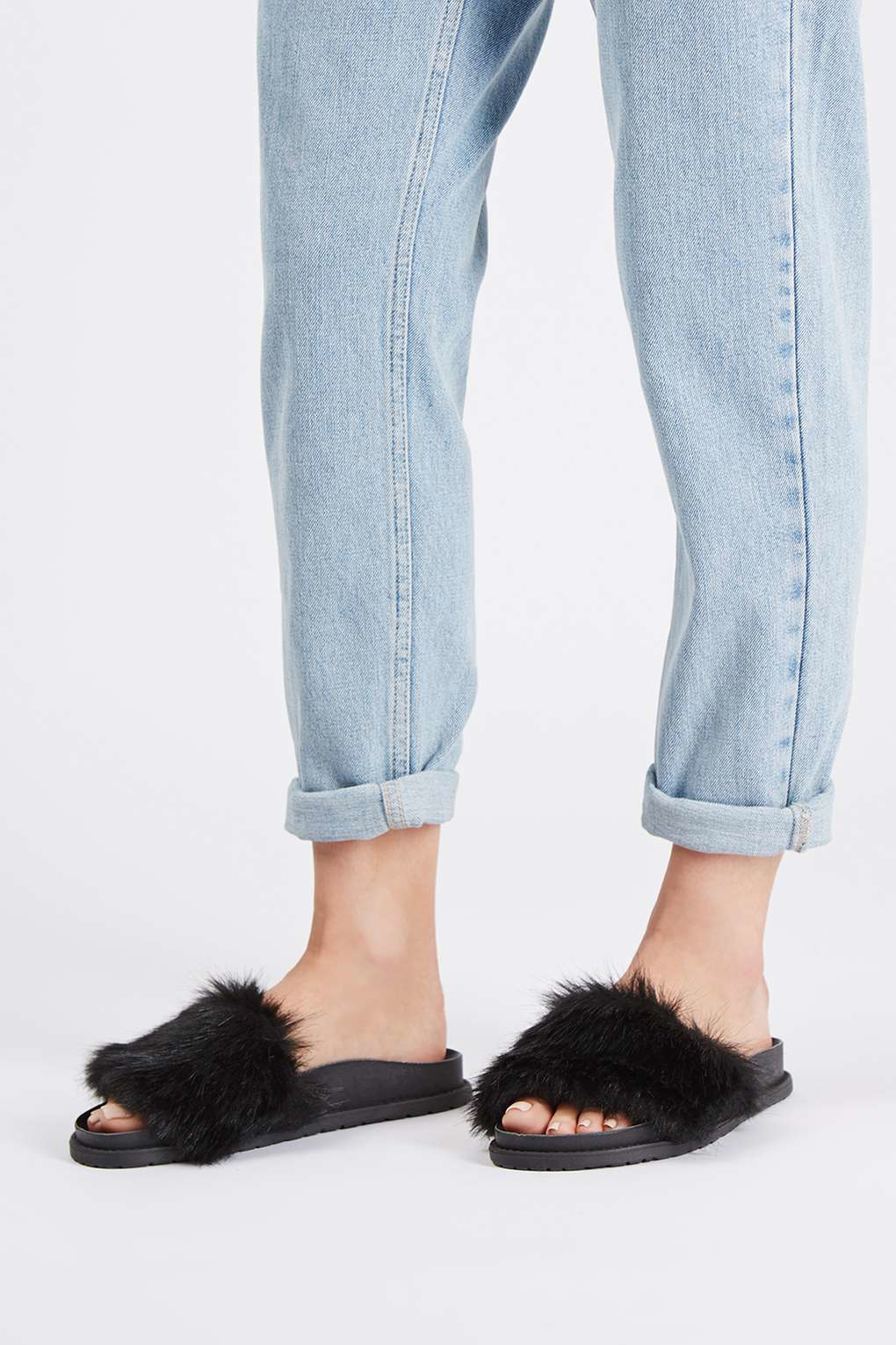 fluffy shoes topshop