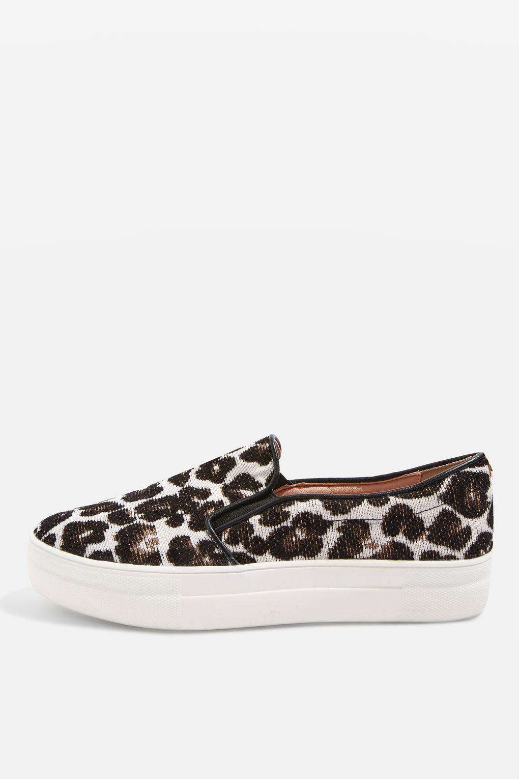 leopard print slip on sneakers