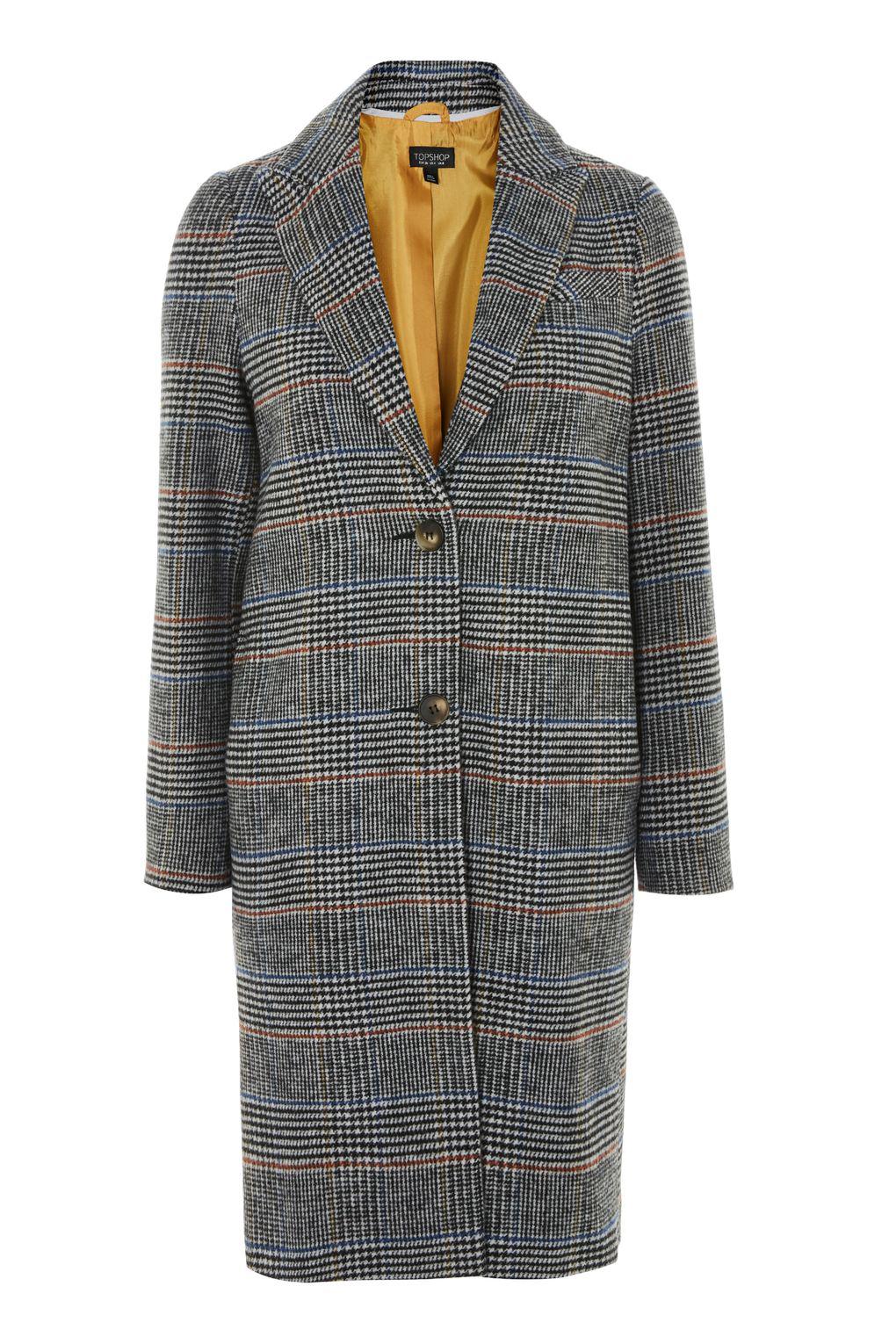 Lyst Petite Checked Coat