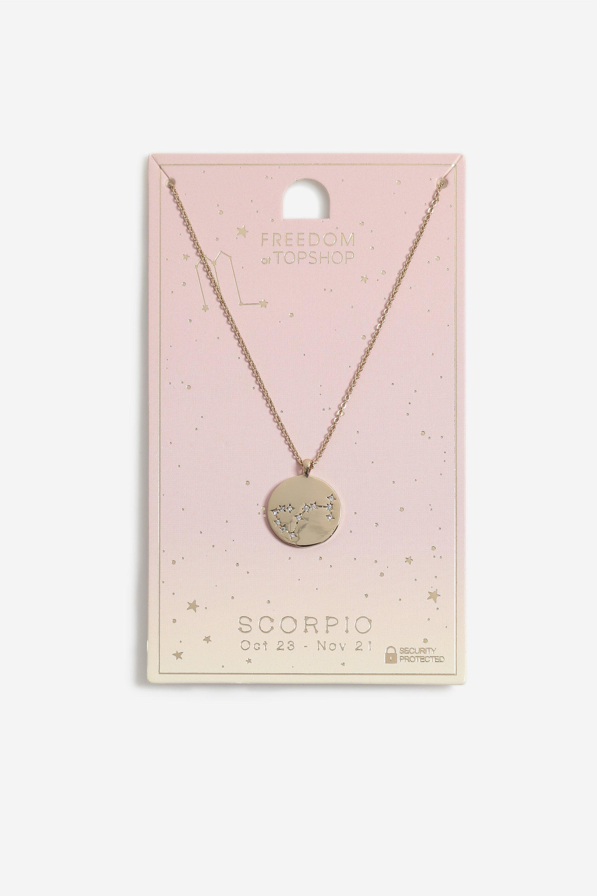 scorpio necklace topshop