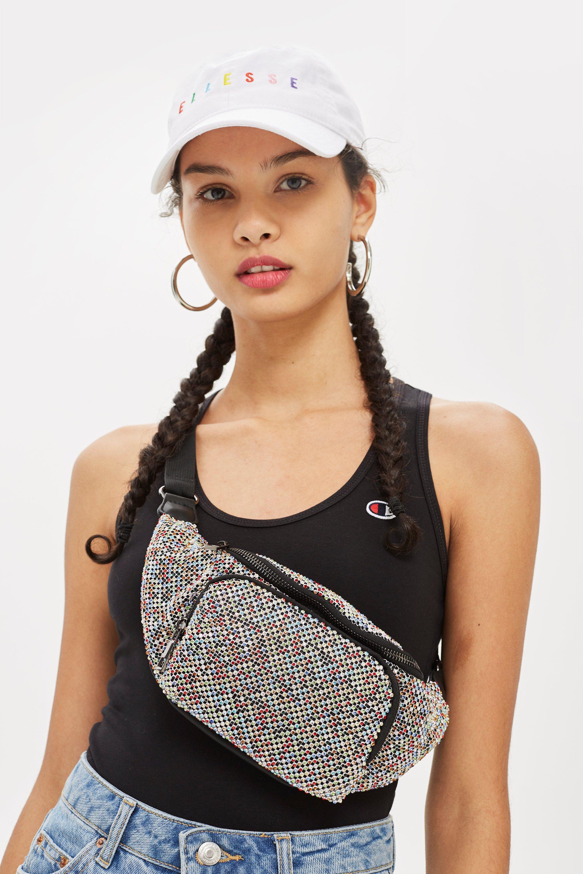 topshop diamante bumbag