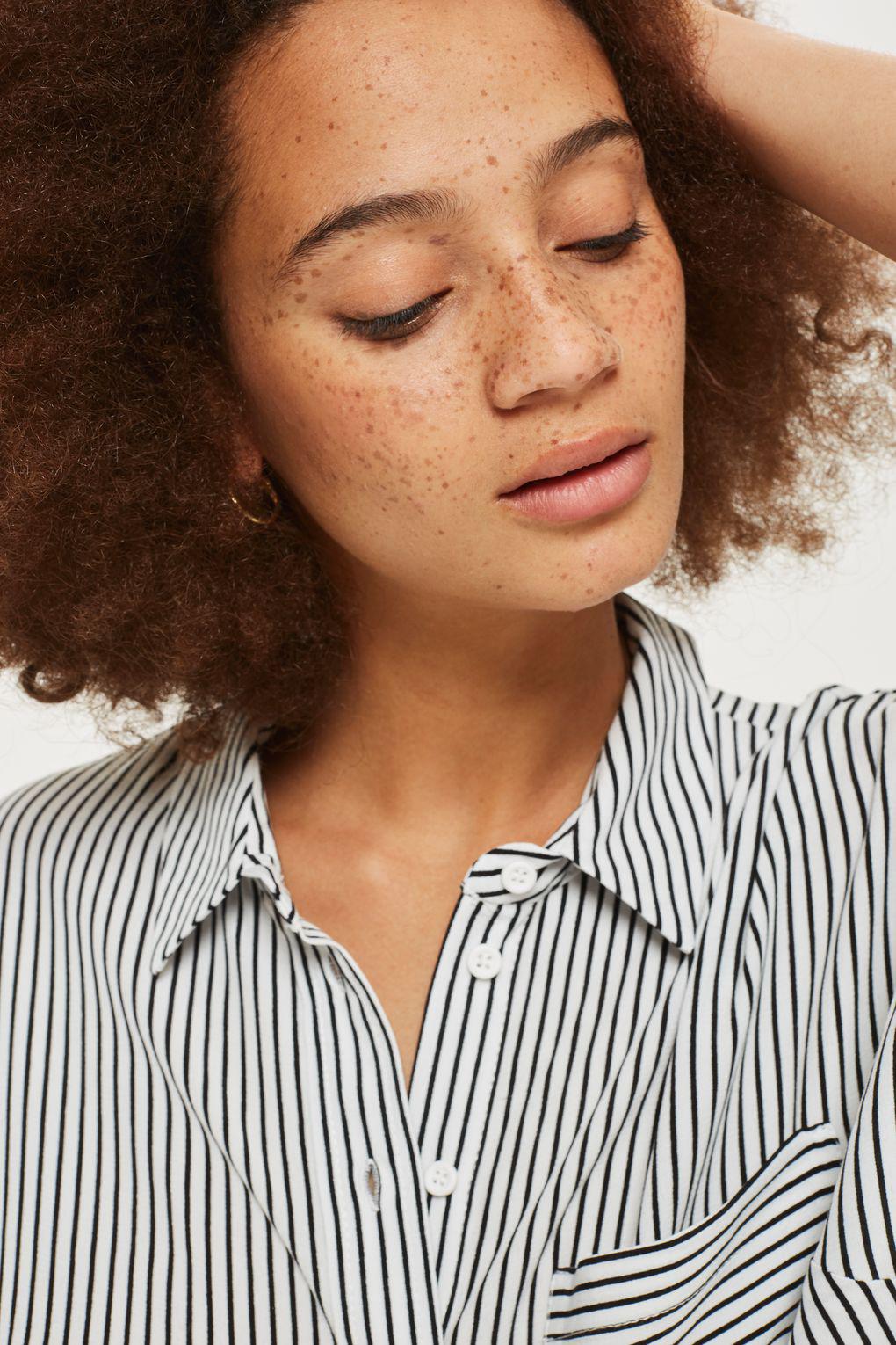 Denim Tall Stripe Shirt in White Lyst