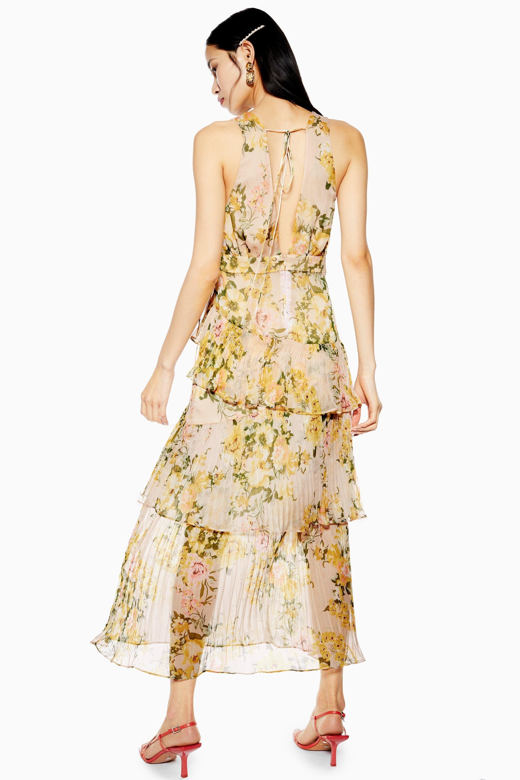 topshop tiered dress