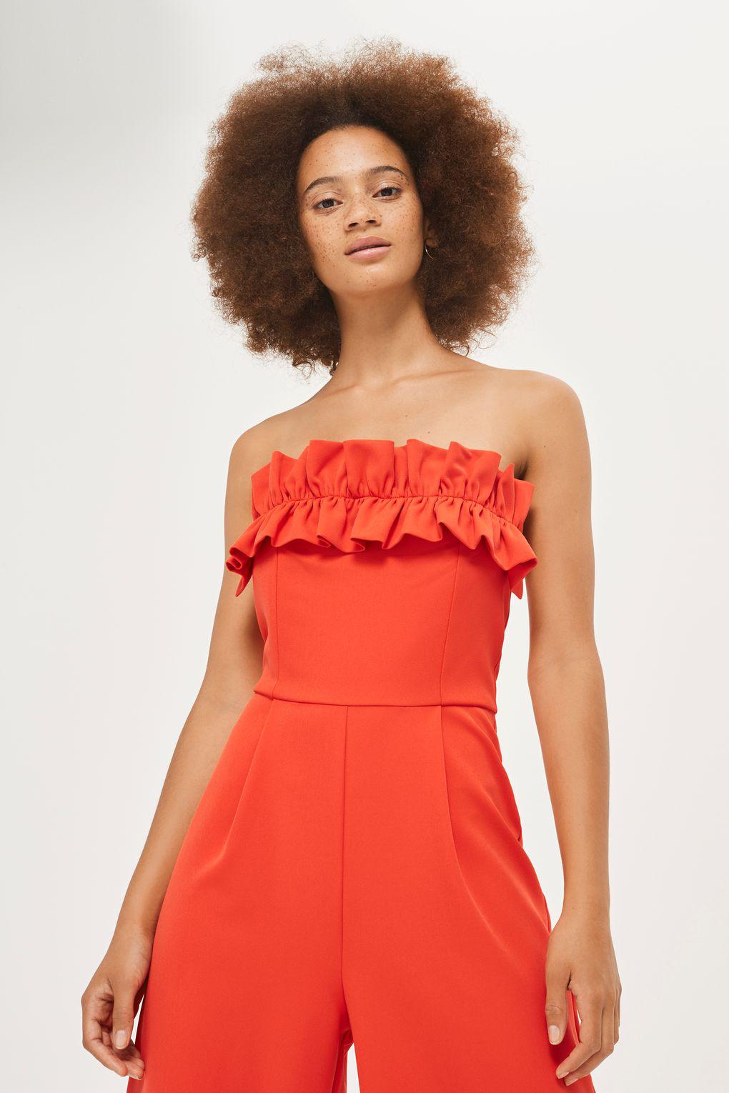 topshop ruffle jumpsuit