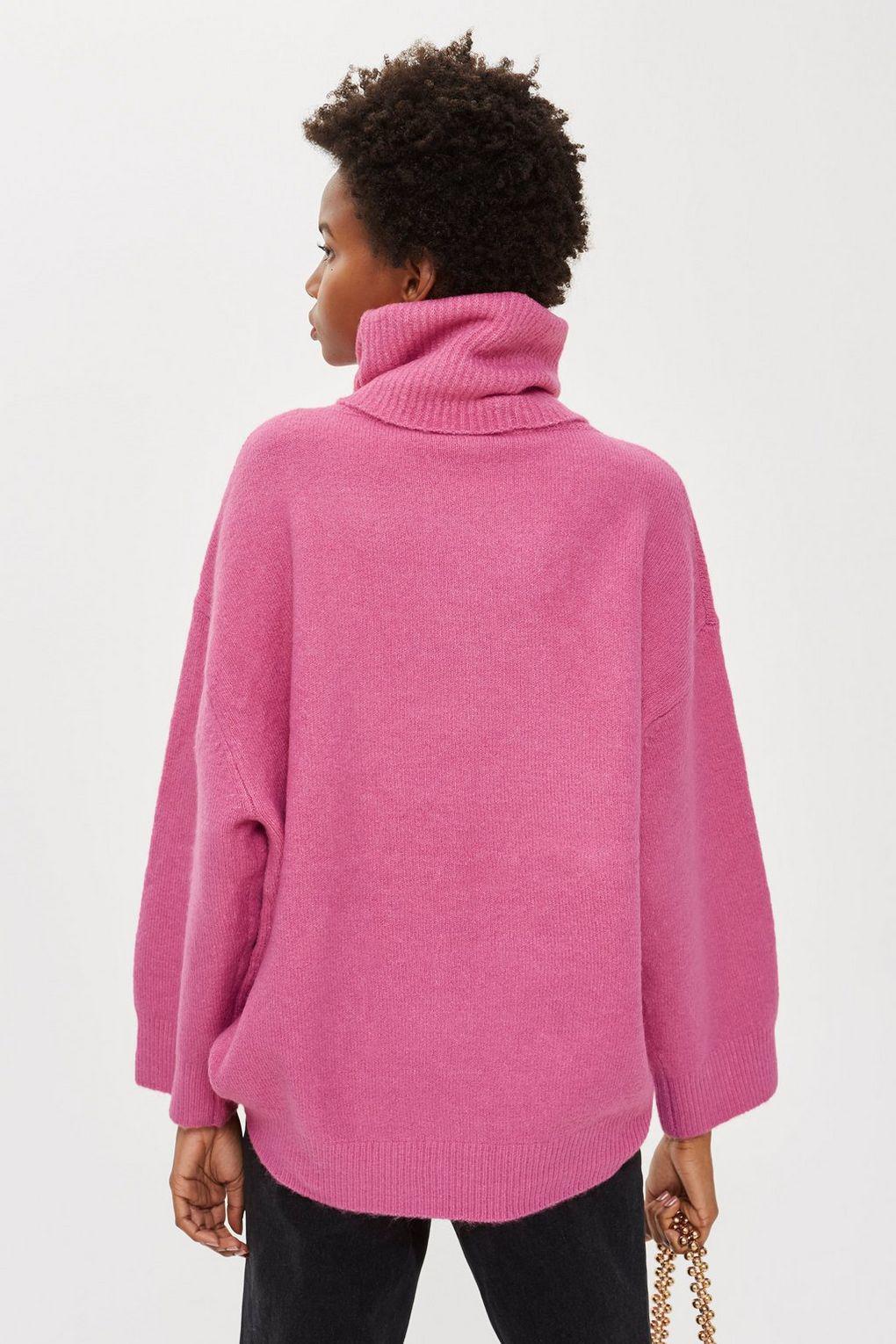 roll neck baggy jumper