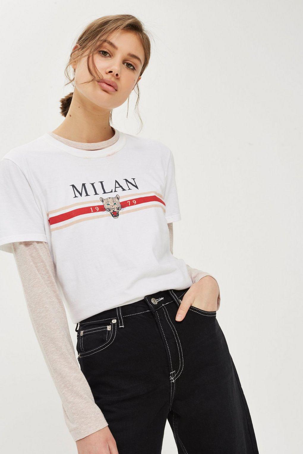 black jeans with white stitching topshop